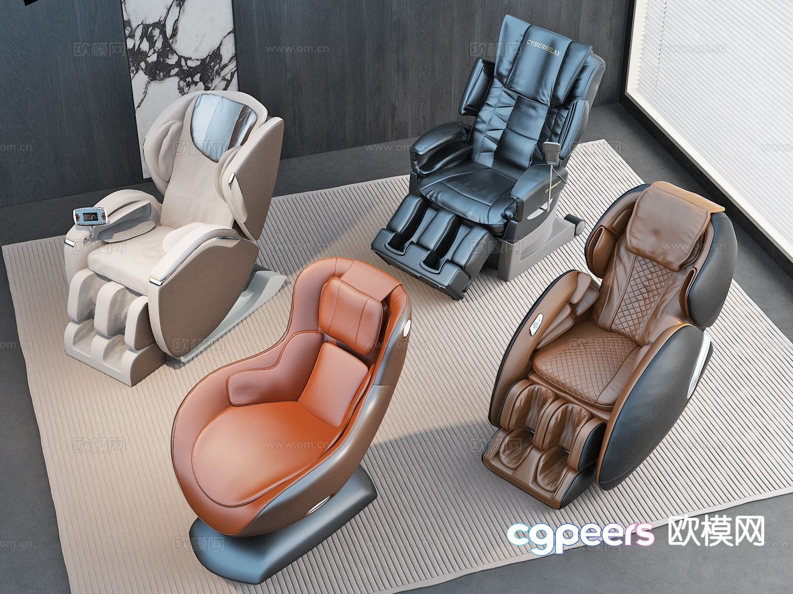 Modern massage chair massage sofa 3d model Modern massage chair massage sofa 3d model