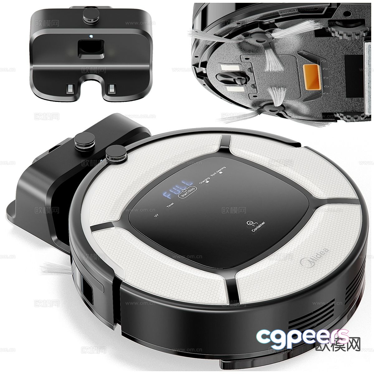 Sweeping robot 3d model Sweeping robot 3d model