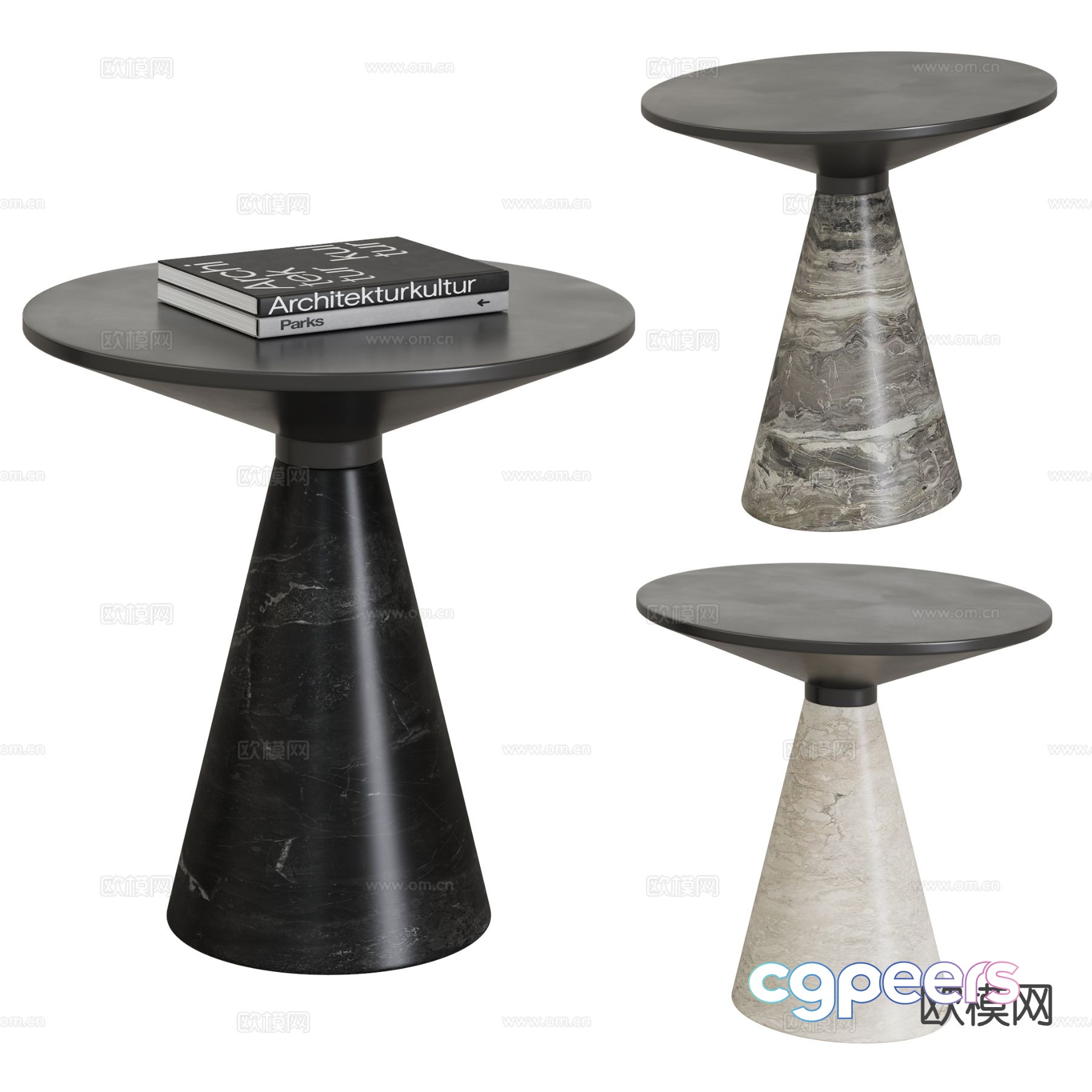 Modern round table corner table side table 3D model Modern round table corner table side table 3D model