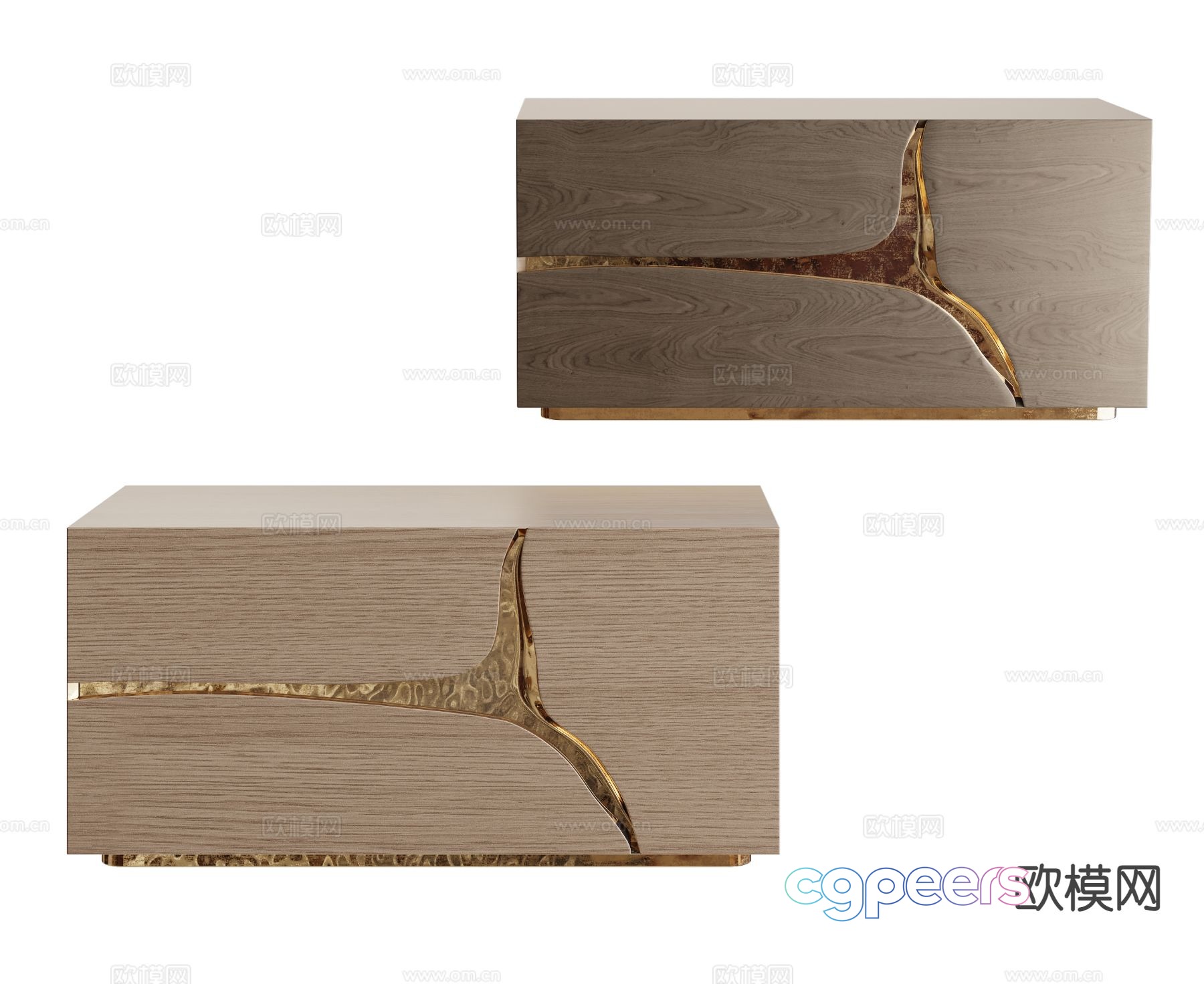 Modern bedside table 3d model Modern bedside table 3d model