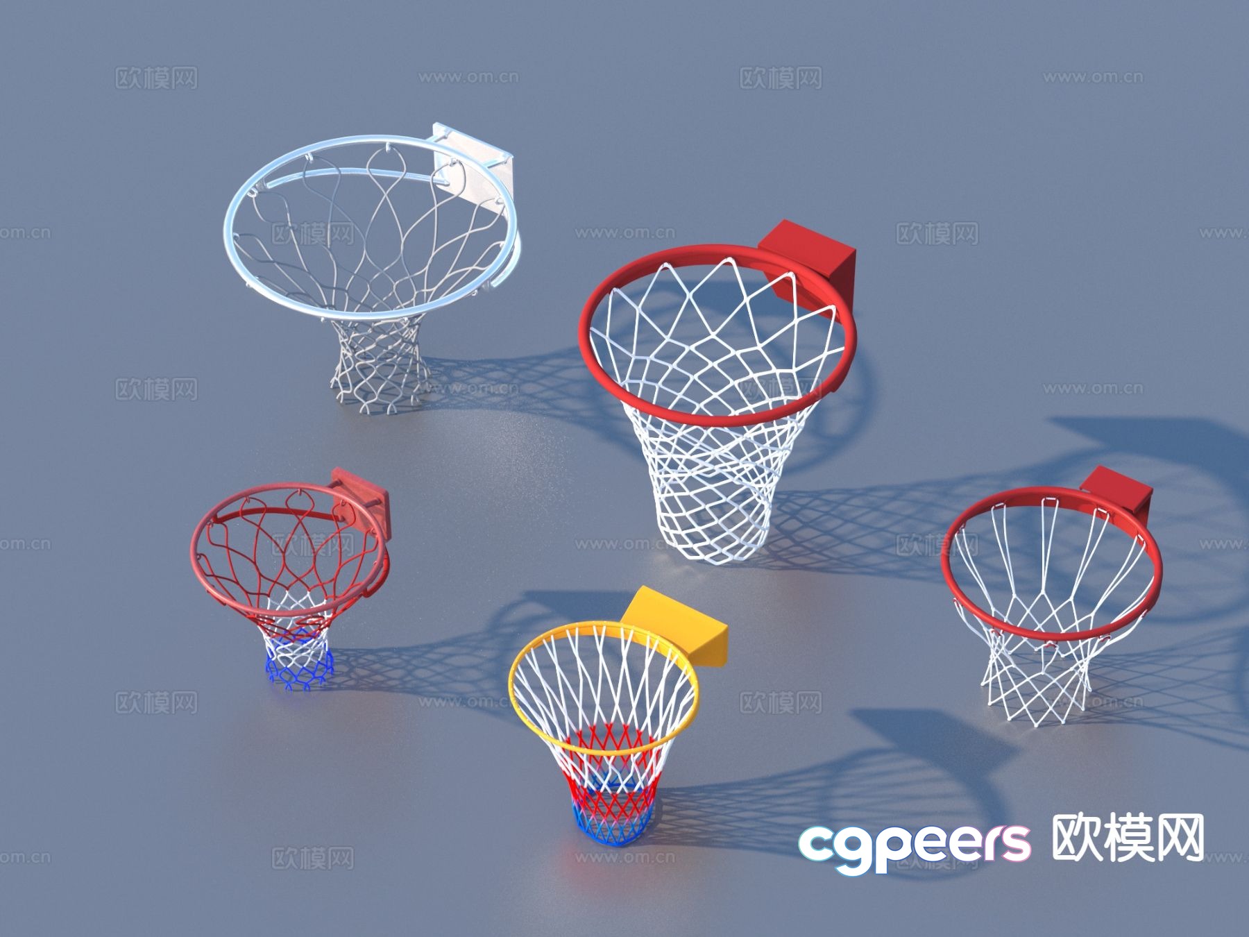 Modern basketball net basketball hoop 3d model Modern basketball net basketball hoop 3d model