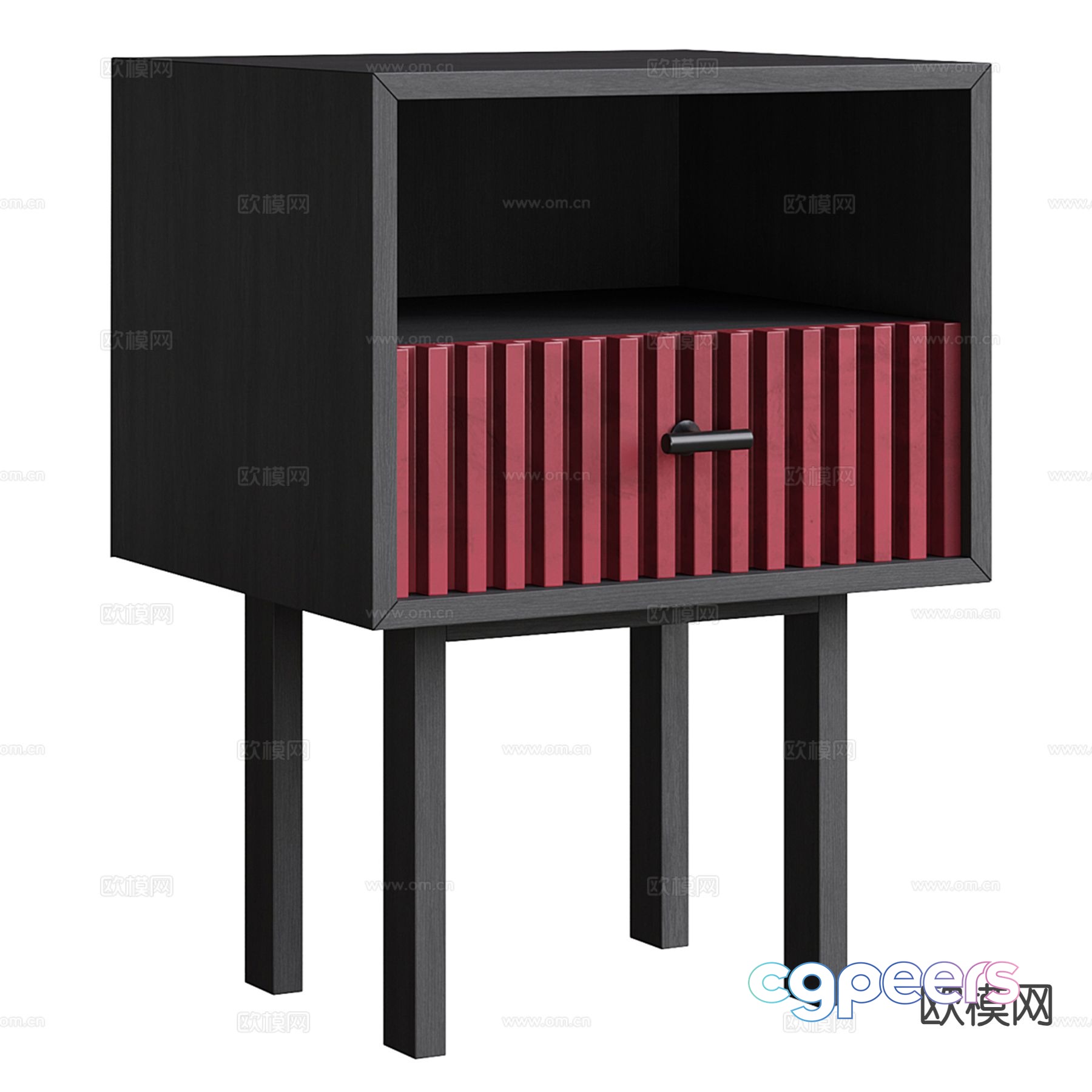 Modern bedside table 3d model Modern bedside table 3d model