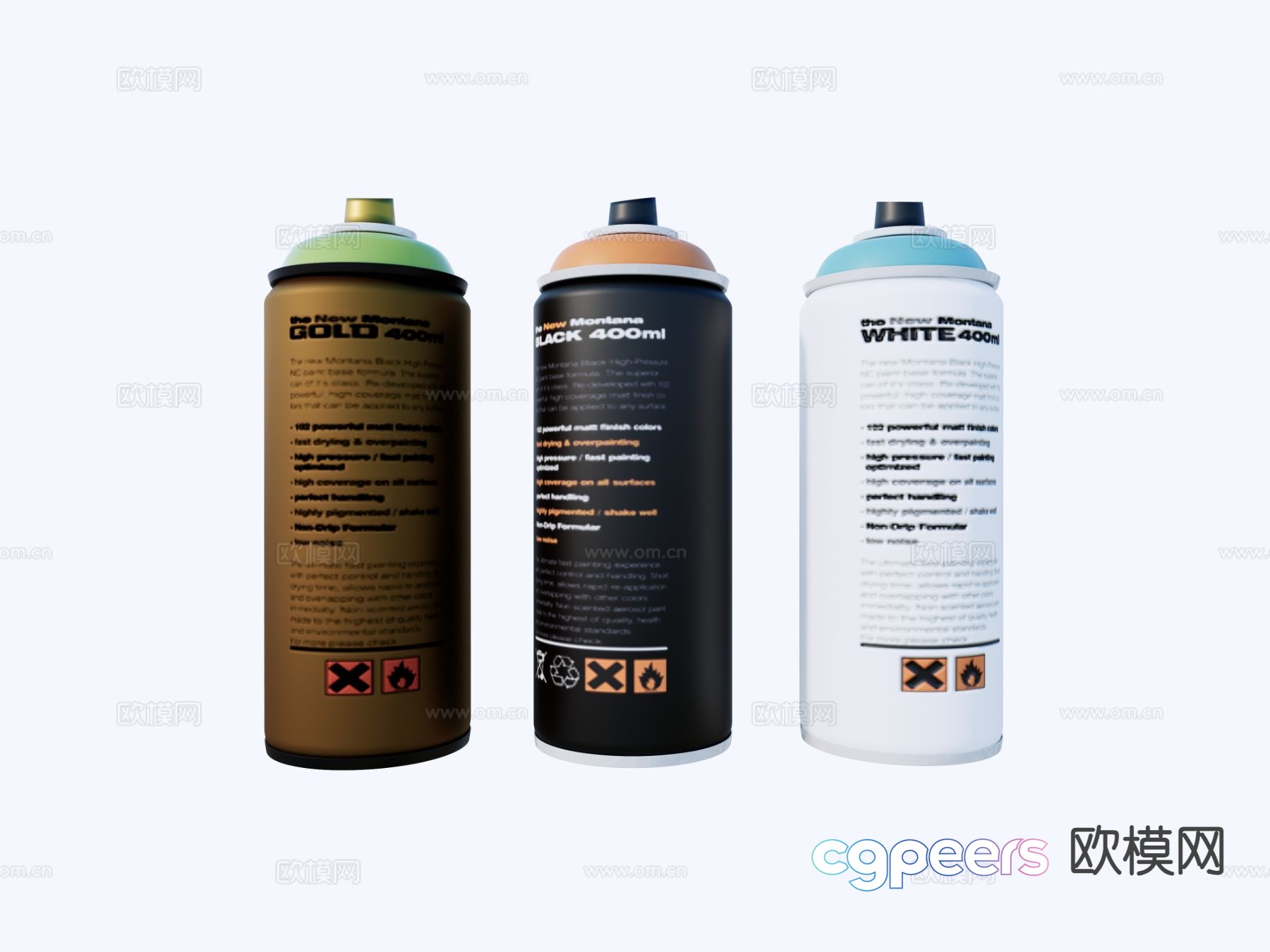 Modern bottled paint fire extinguisher paint paint d model Modern bottled paint fire extinguisher paint paint d model