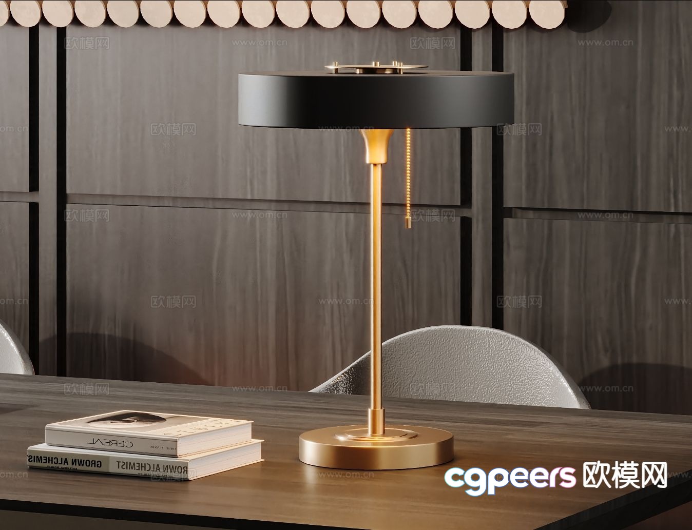 Italian table lamp metal table lamp 3d model Italian table lamp metal table lamp 3d model