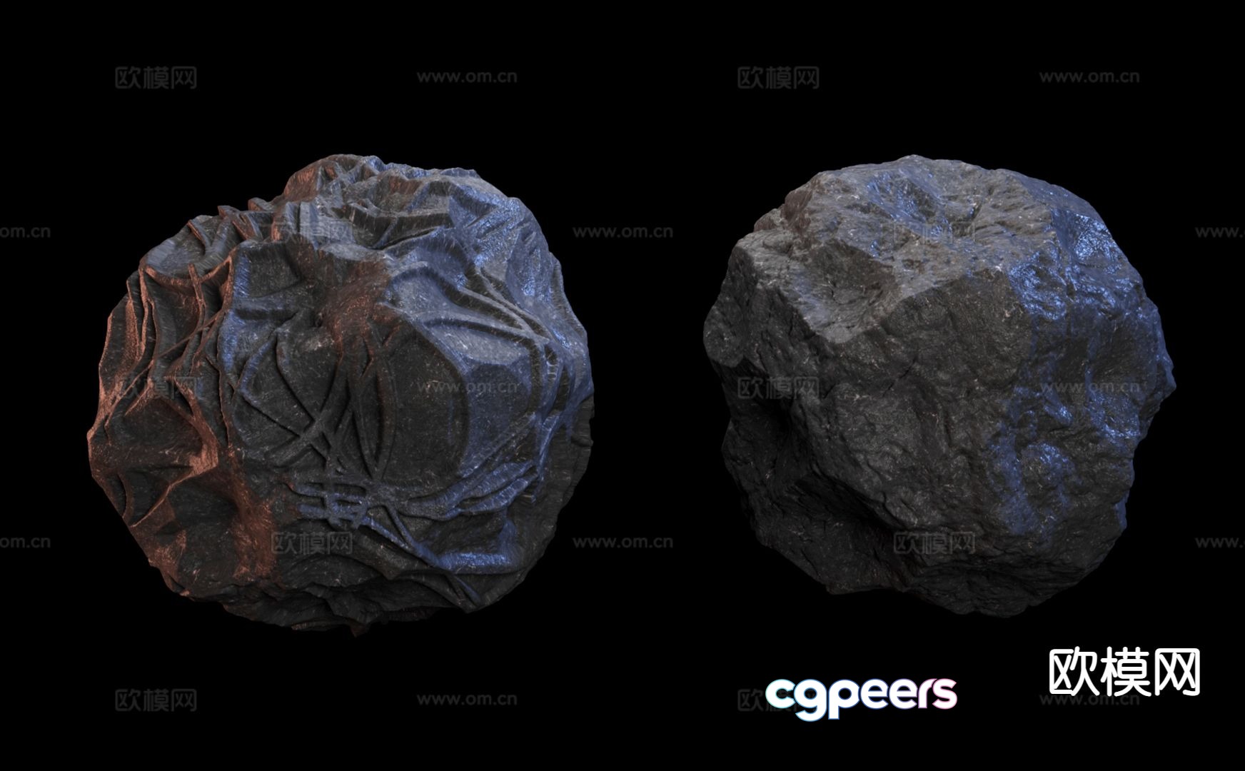 modern stone stone round stone 3d model modern stone stone round stone 3d model