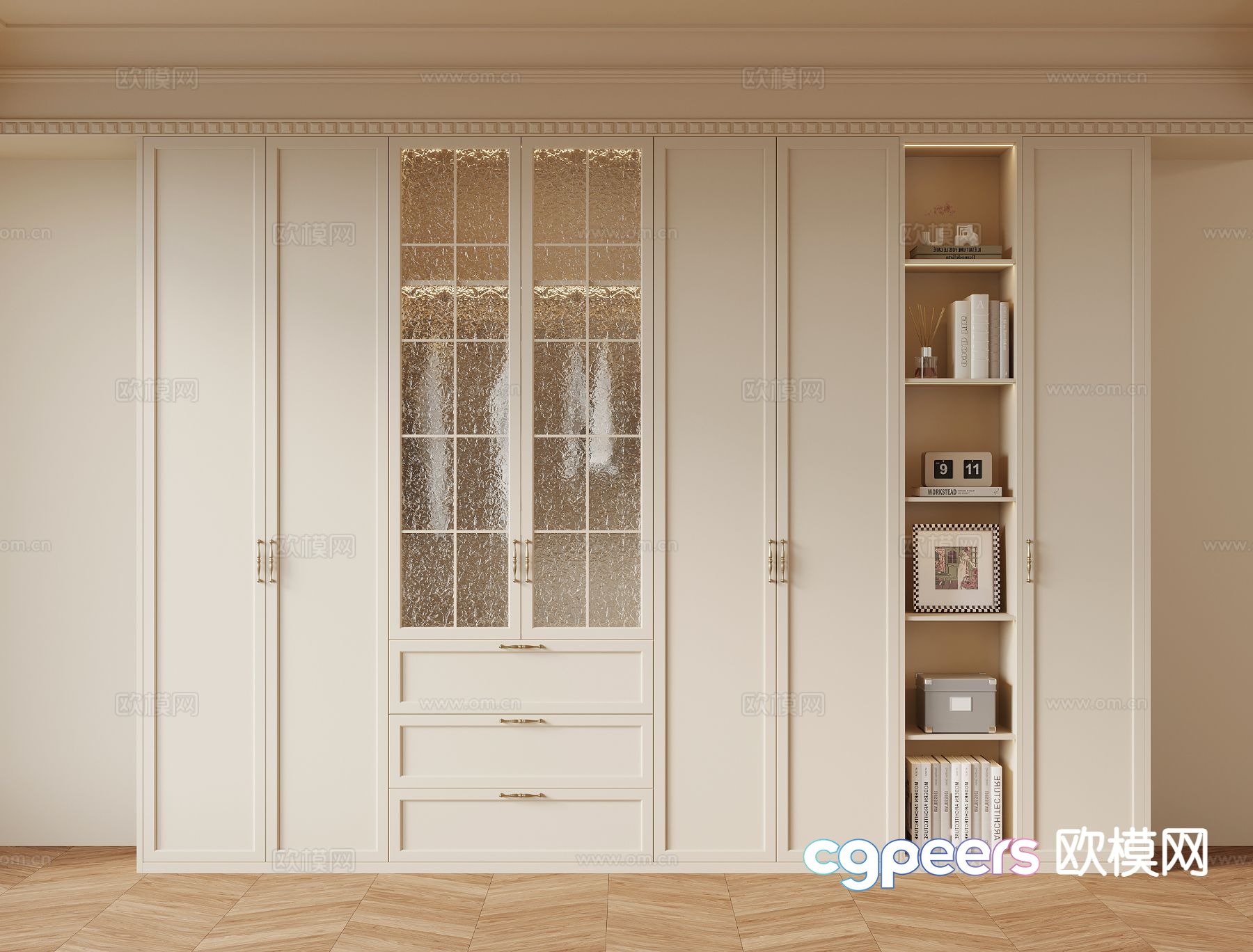 Cream Trench Wardrobe Wardrobe 3d Model Cream Trench Wardrobe Wardrobe 3d Model
