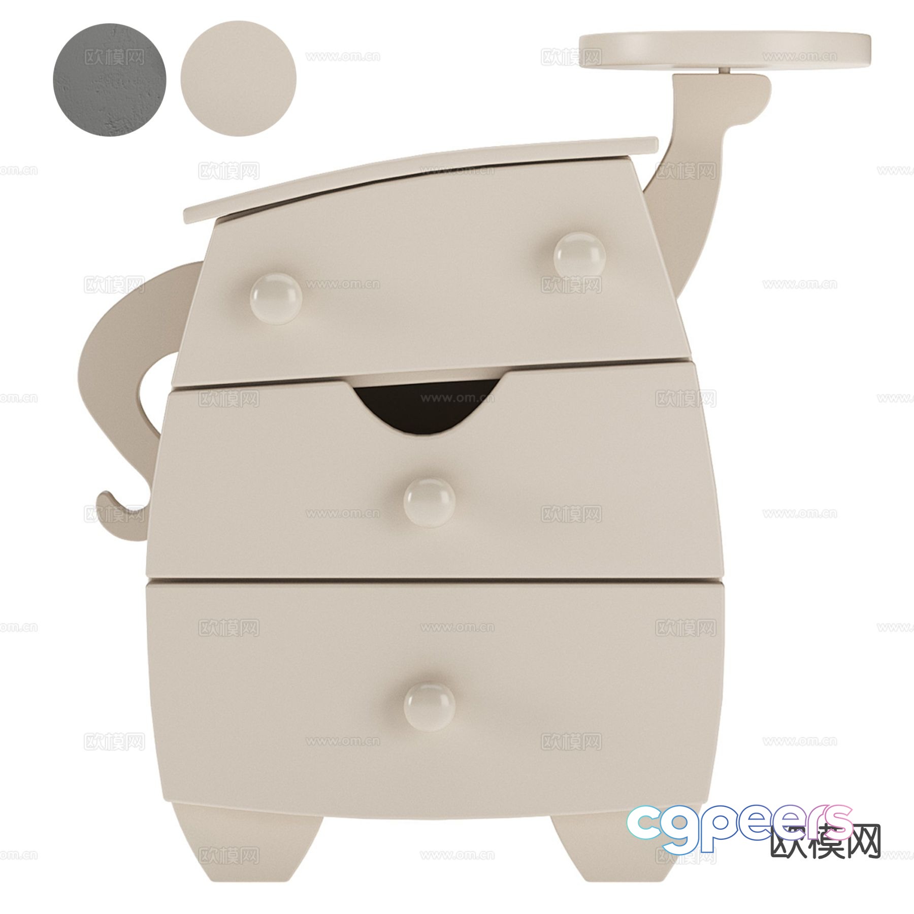 Children’s bedside table cartoon bedside table 3d model Children’s bedside table cartoon bedside table 3d model
