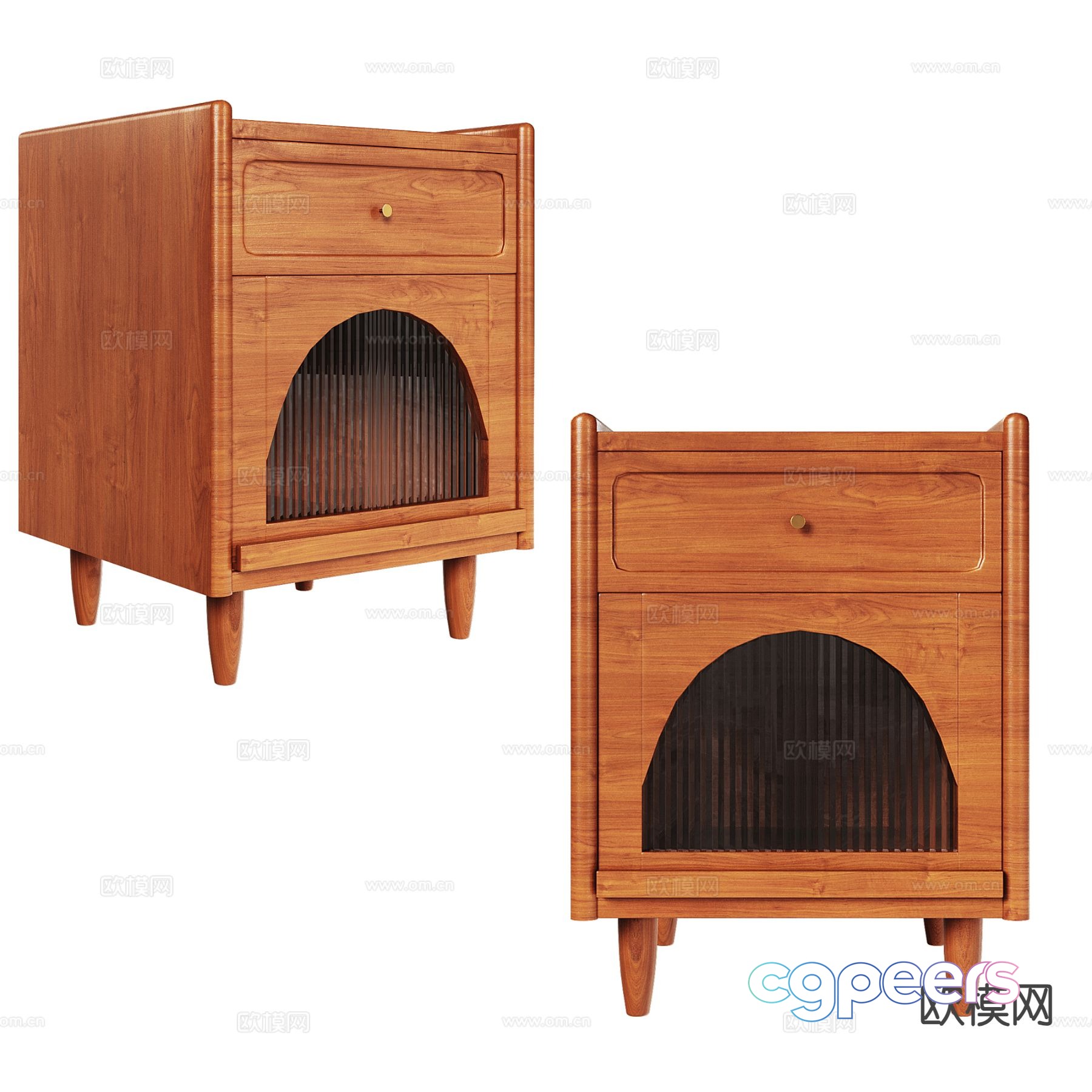 Medieval style bedside table 3d model Medieval style bedside table 3d model