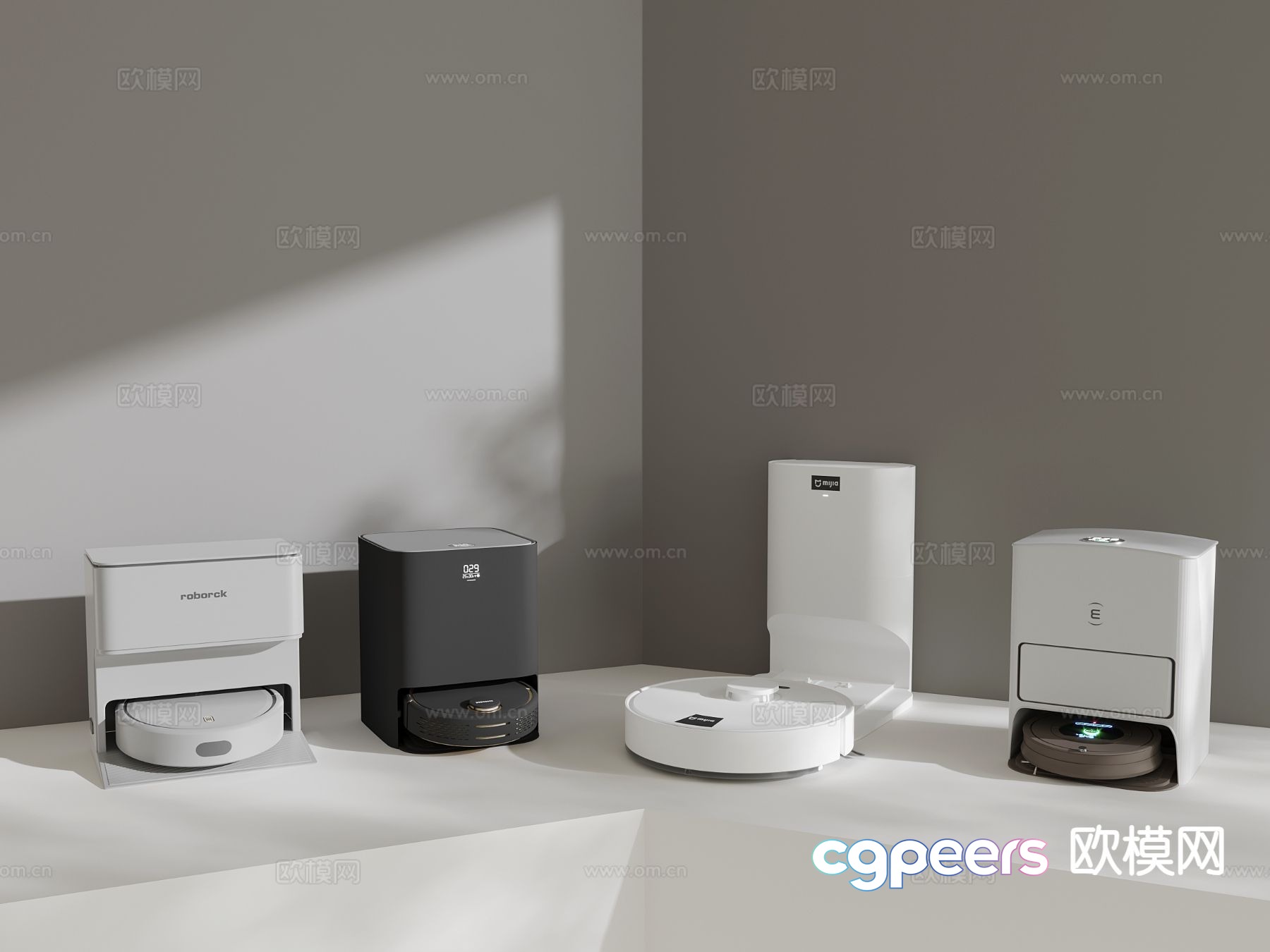 Modern sweeping robot 3d model Modern sweeping robot 3d model