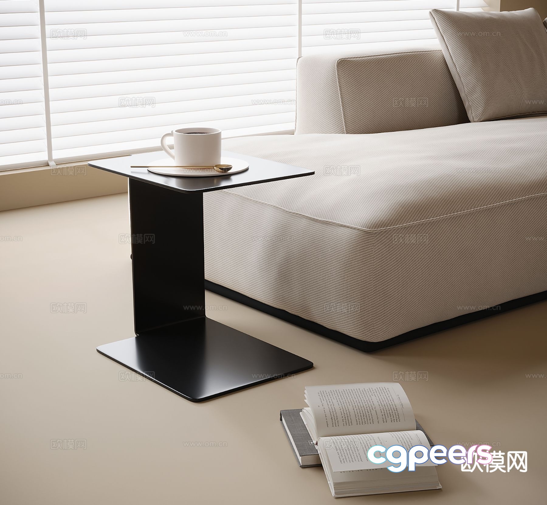 Modern side table corner table table table 3d model Modern side table corner table table table 3d model