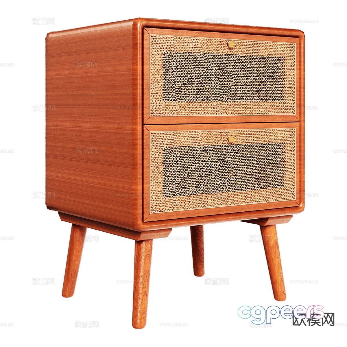 Nordic bedside table 3d model Nordic bedside table 3d model