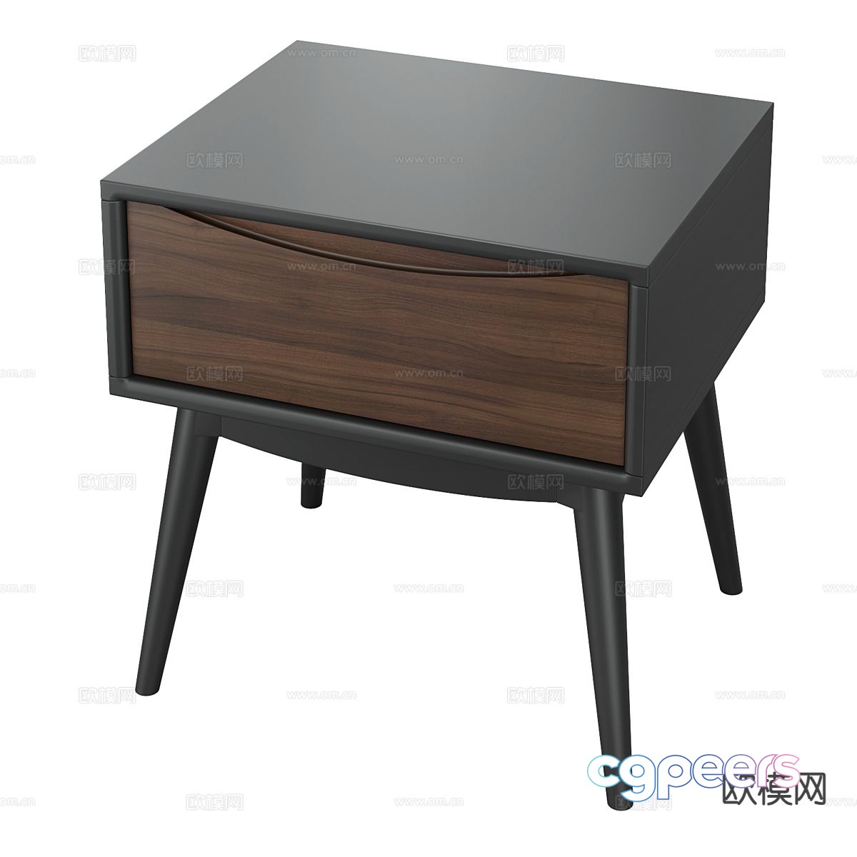 Nordic simple bedside table 3d model Nordic simple bedside table 3d model