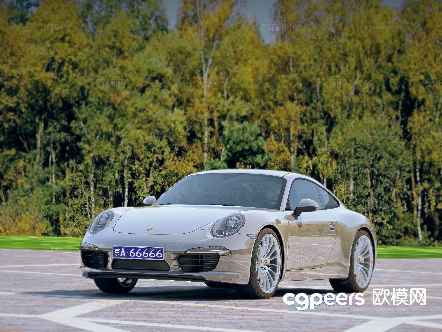 Porsche sports car 3d model Porsche sports car 3d model