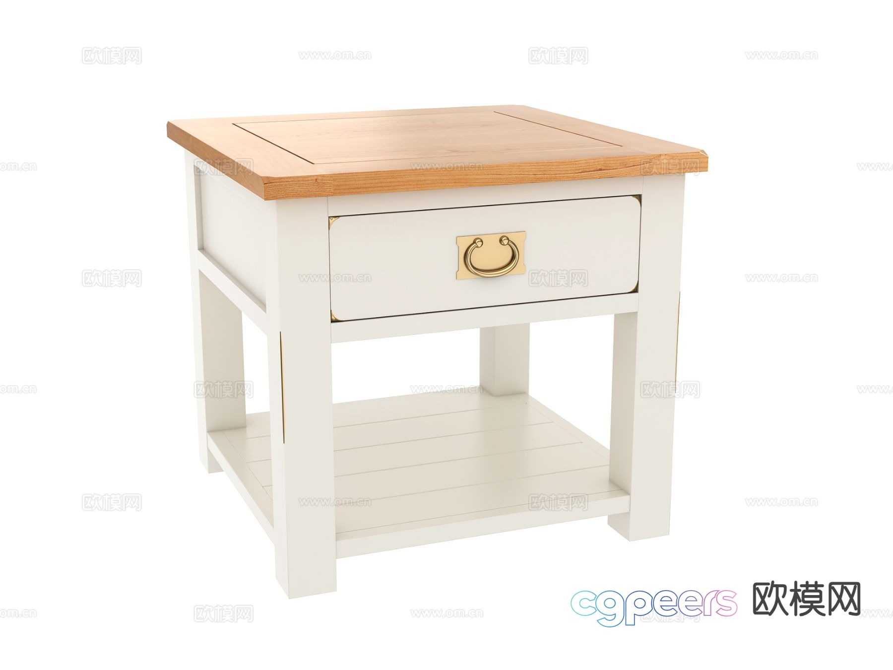 Nordic bedside table 3d model Nordic bedside table 3d model