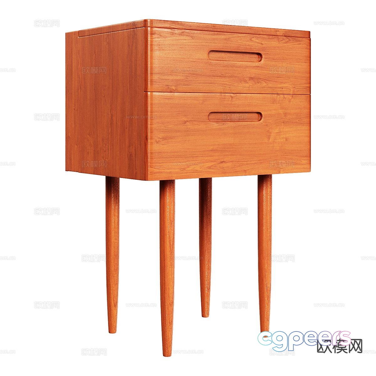 Nordic bedside table 3d model Nordic bedside table 3d model