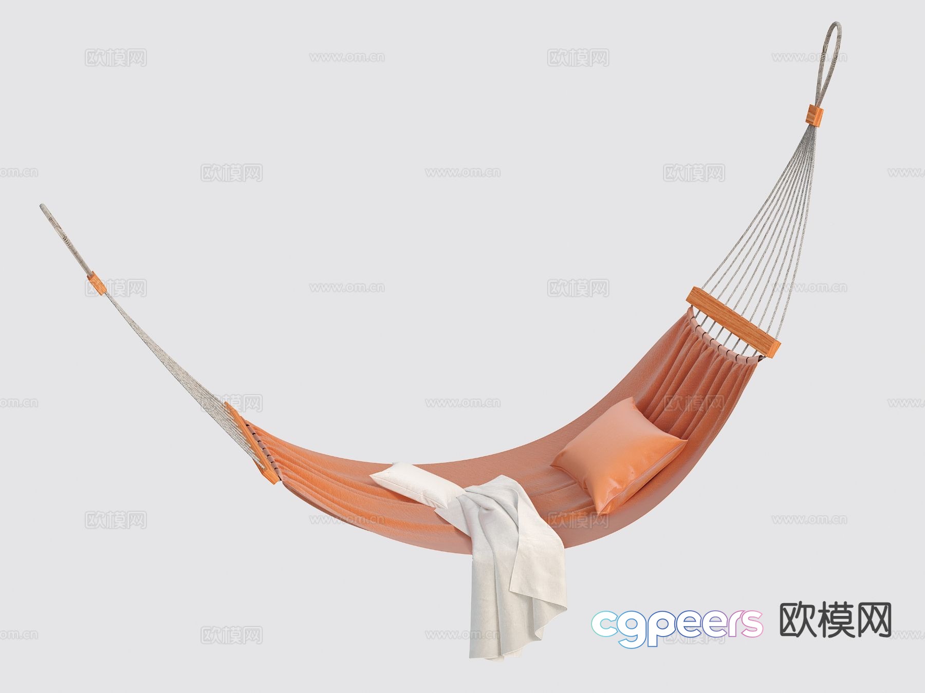 Modern hammock swing bed 3d model Modern hammock swing bed 3d model