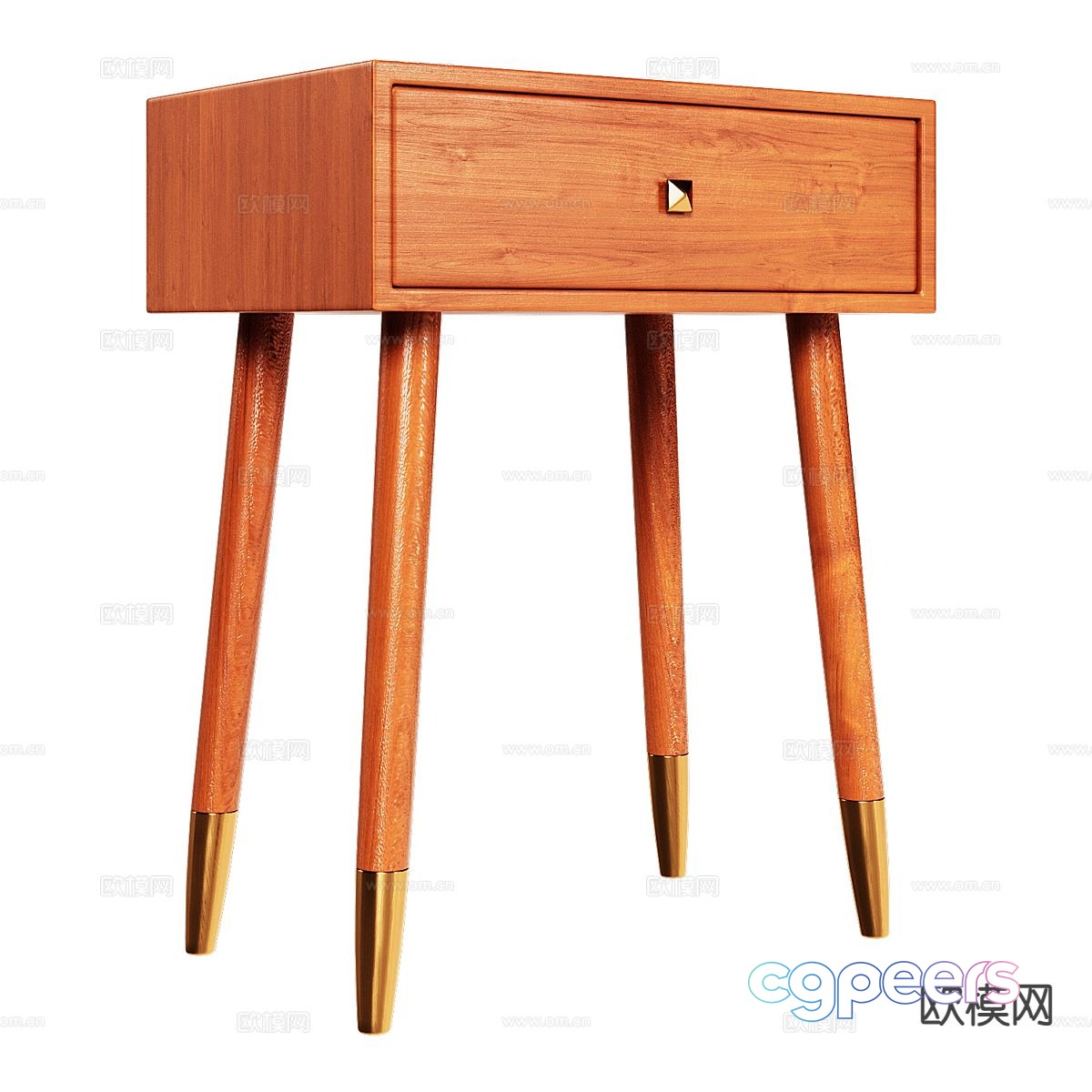 Nordic bedside table 3d model Nordic bedside table 3d model