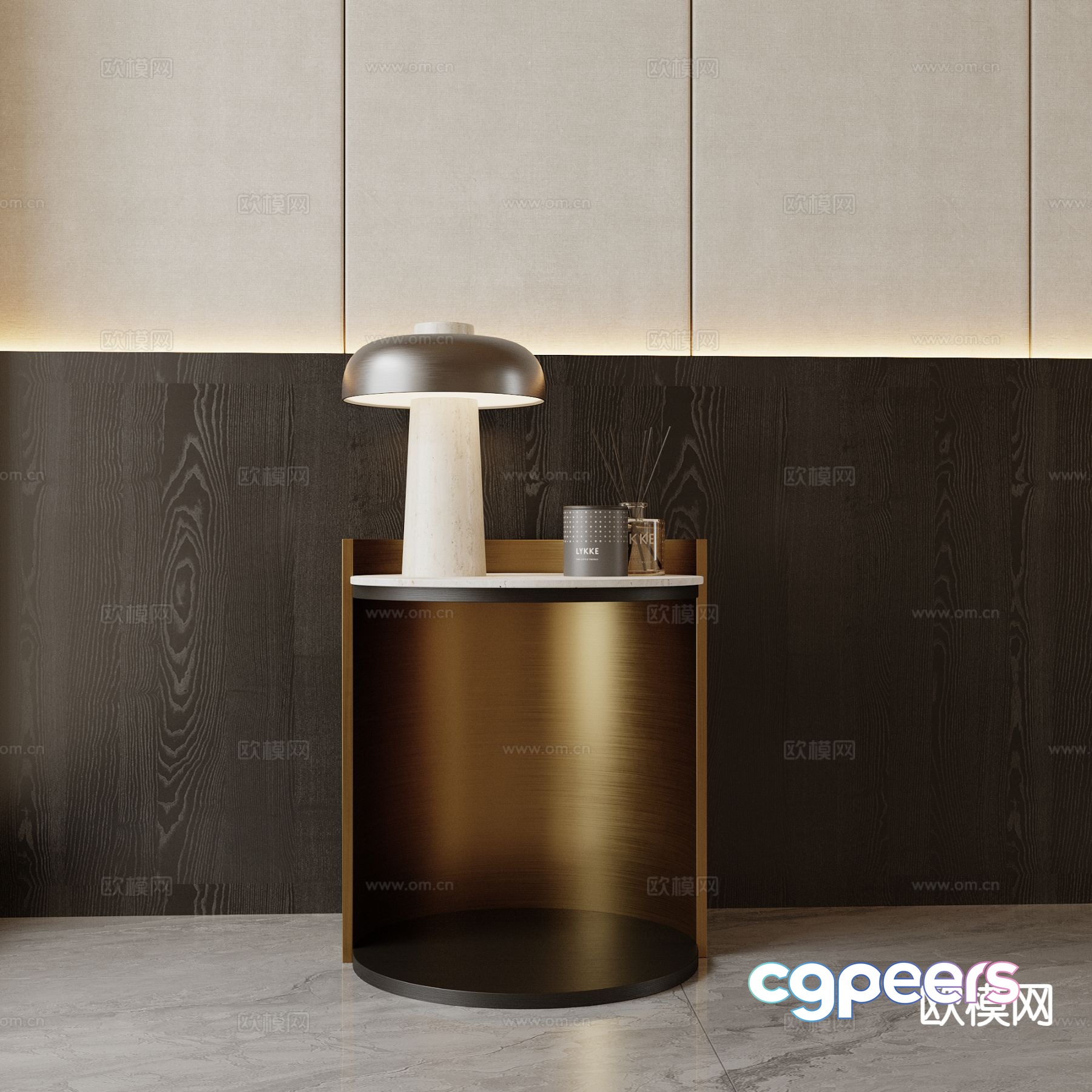 Modern bedside table 3d model Modern bedside table 3d model