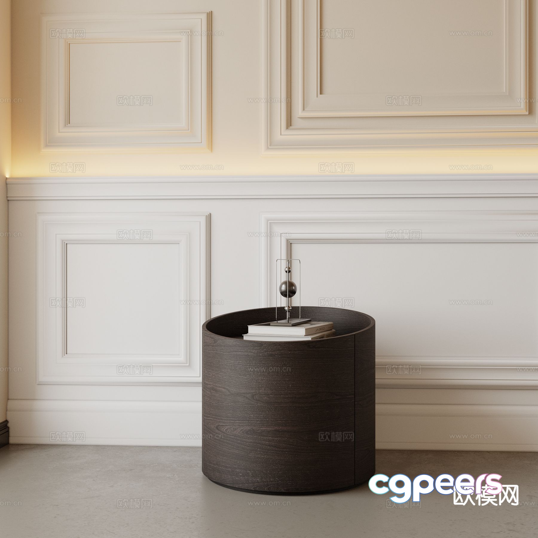 Modern bedside table 3d model Modern bedside table 3d model