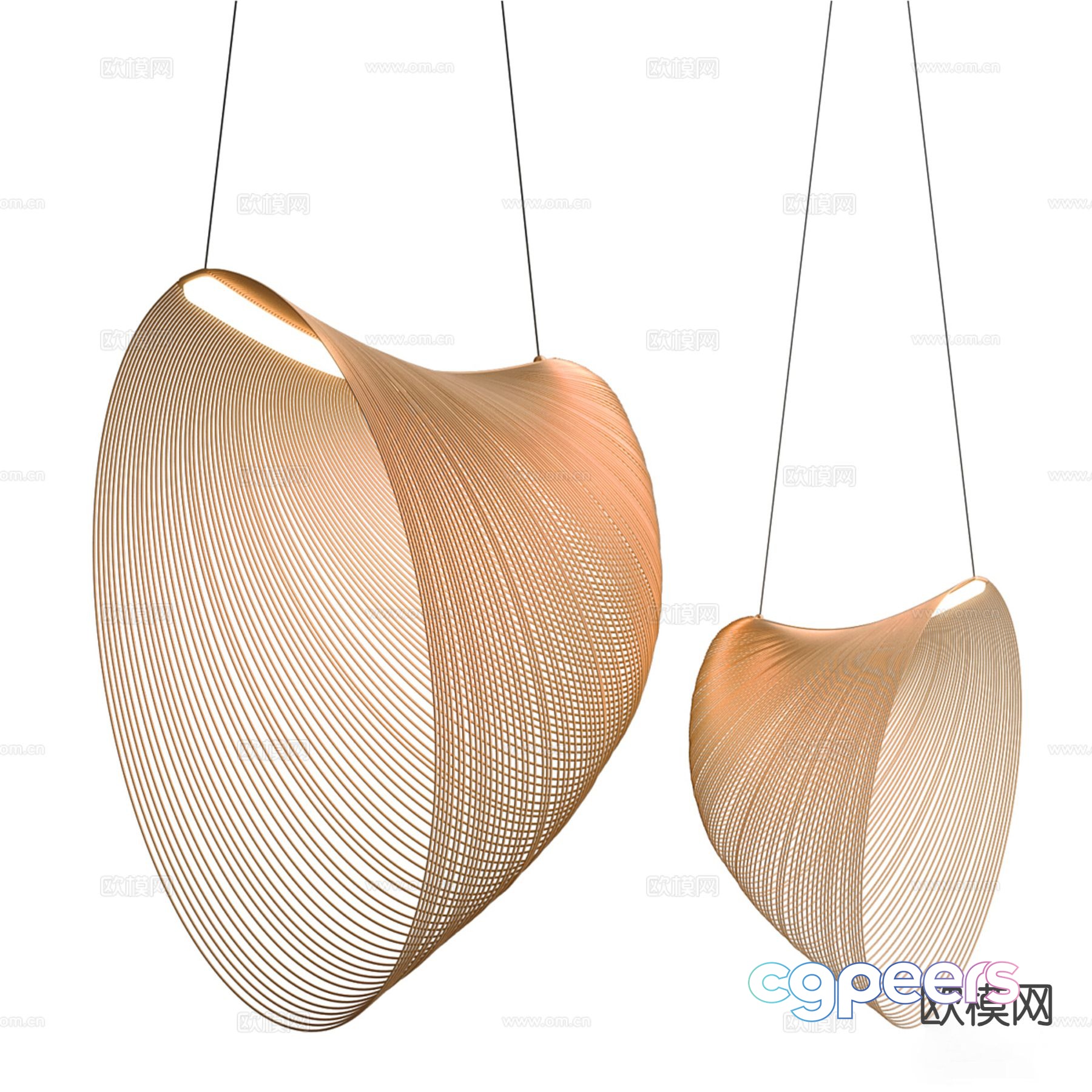 LUCEPLAN chandelier ripple lamp 3d model LUCEPLAN chandelier ripple lamp 3d model
