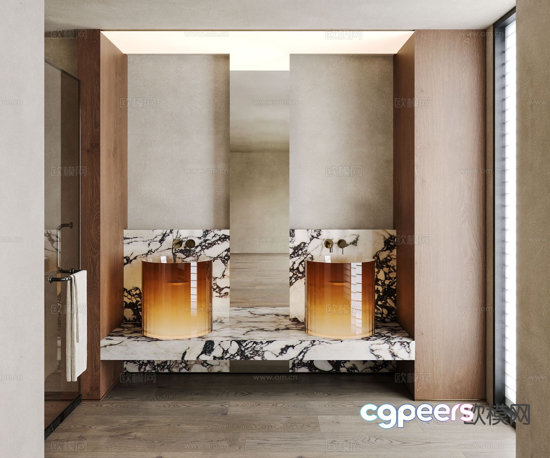 Modern bathroom cabinet sink 3d model Modern bathroom cabinet sink 3d model