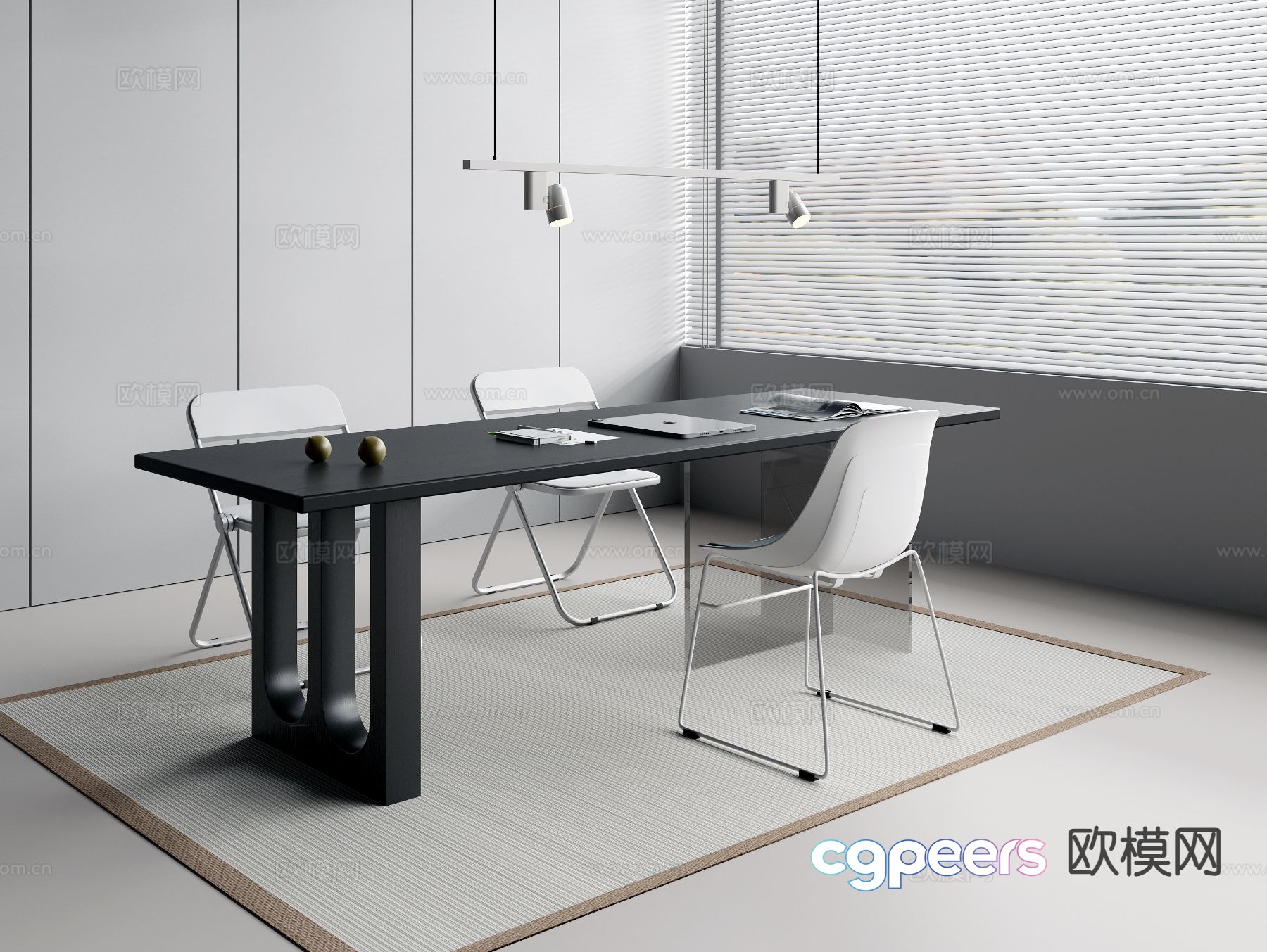 small conference table conference table 3d model