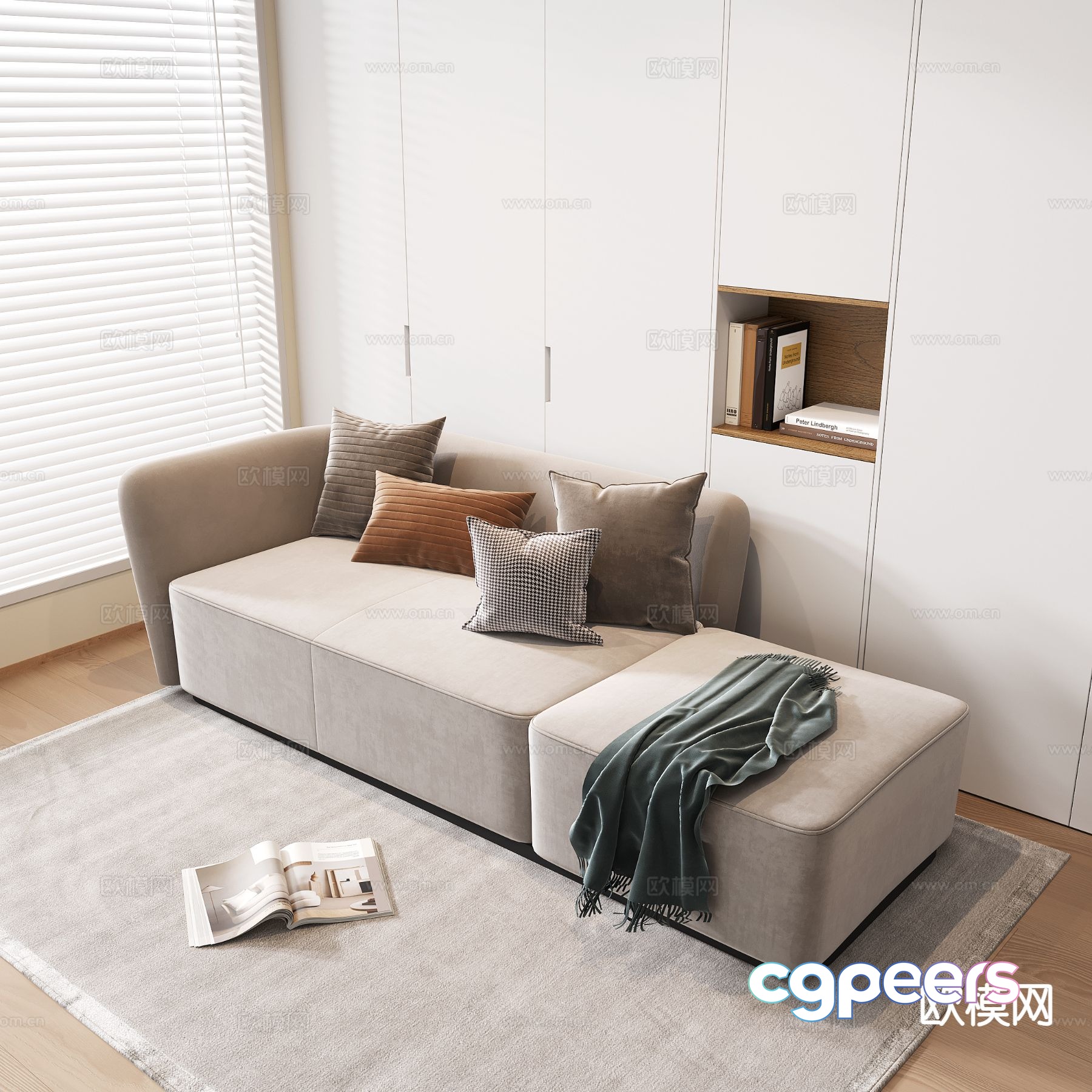Modern chaise longue chaise longue 3D model Modern chaise longue chaise longue 3D model