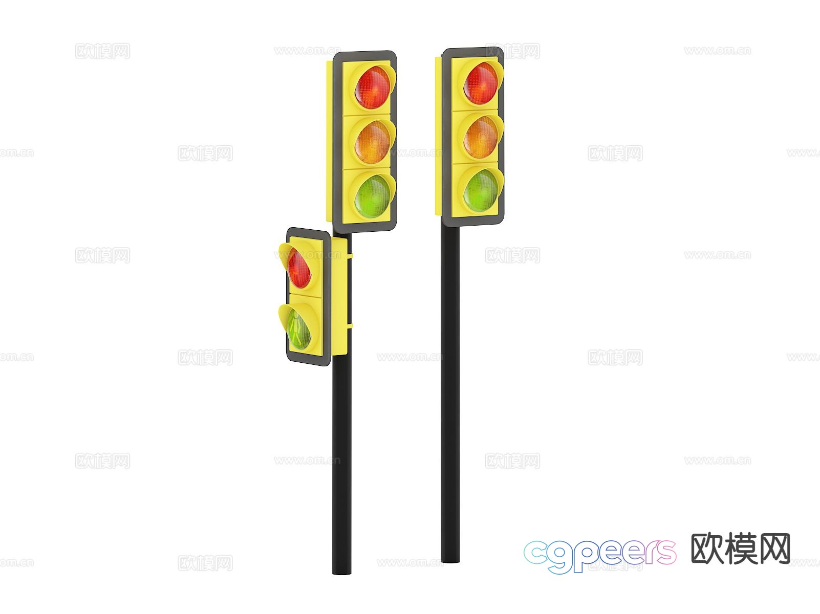 Traffic facilities traffic light 3d model Traffic facilities traffic light 3d model