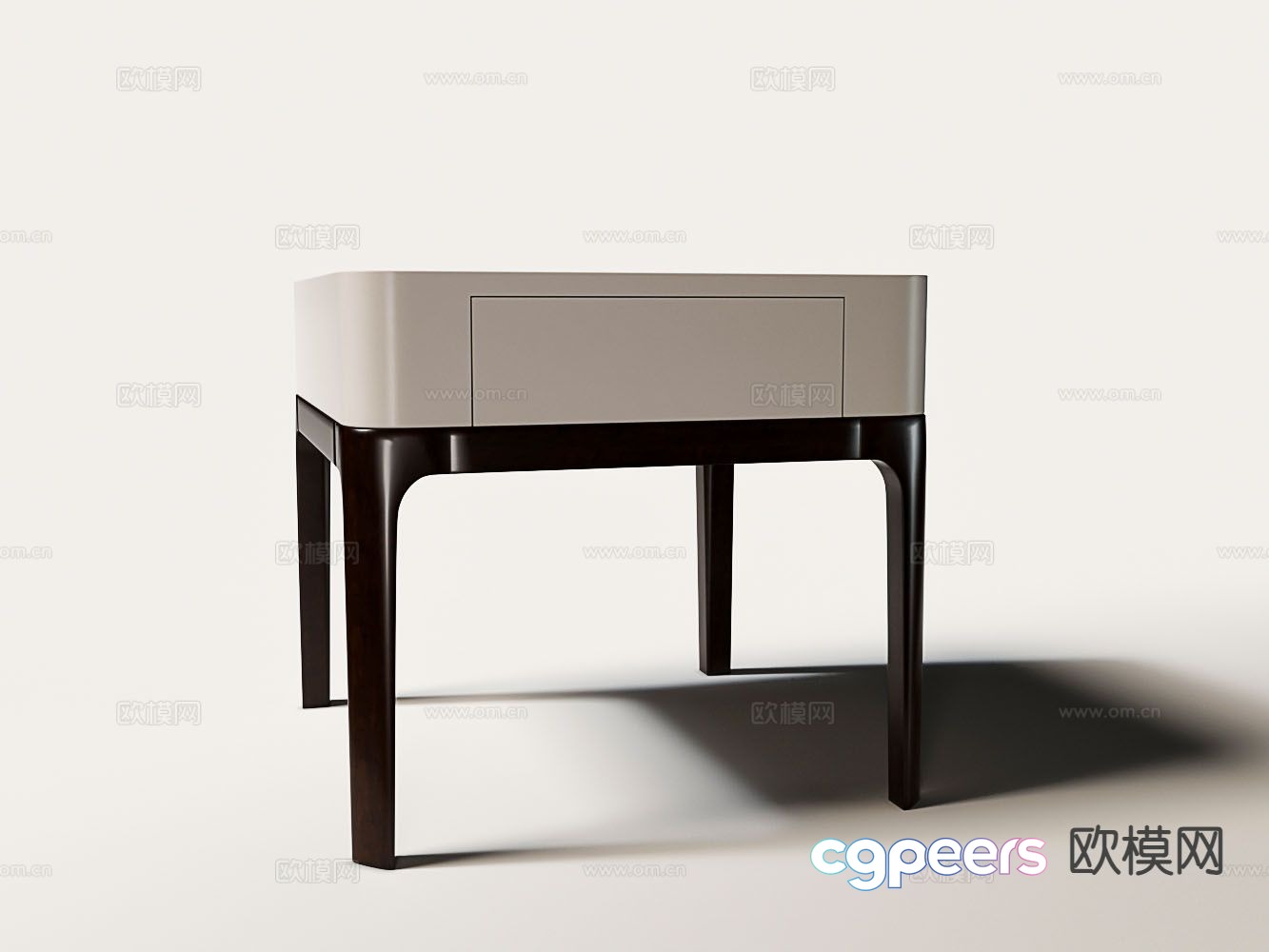 Modern bedside table 3d model Modern bedside table 3d model