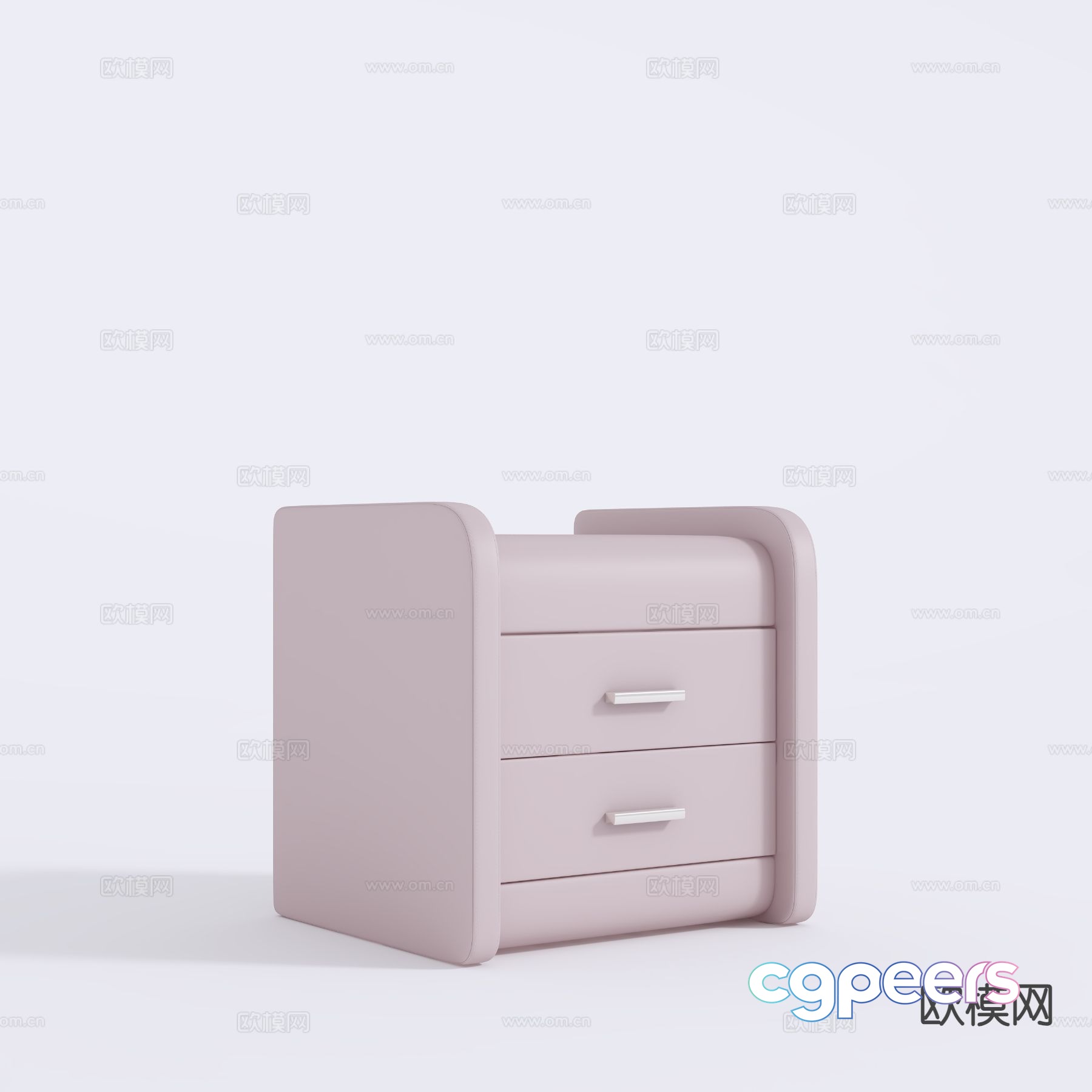 Modern bedside table 3d model Modern bedside table 3d model
