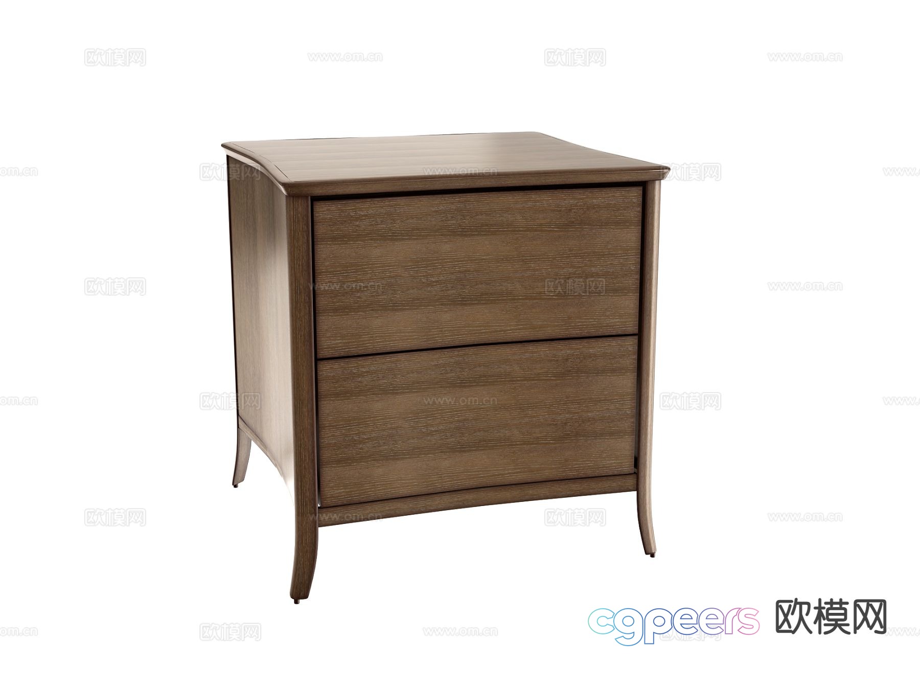 American bedside table 3d model American bedside table 3d model