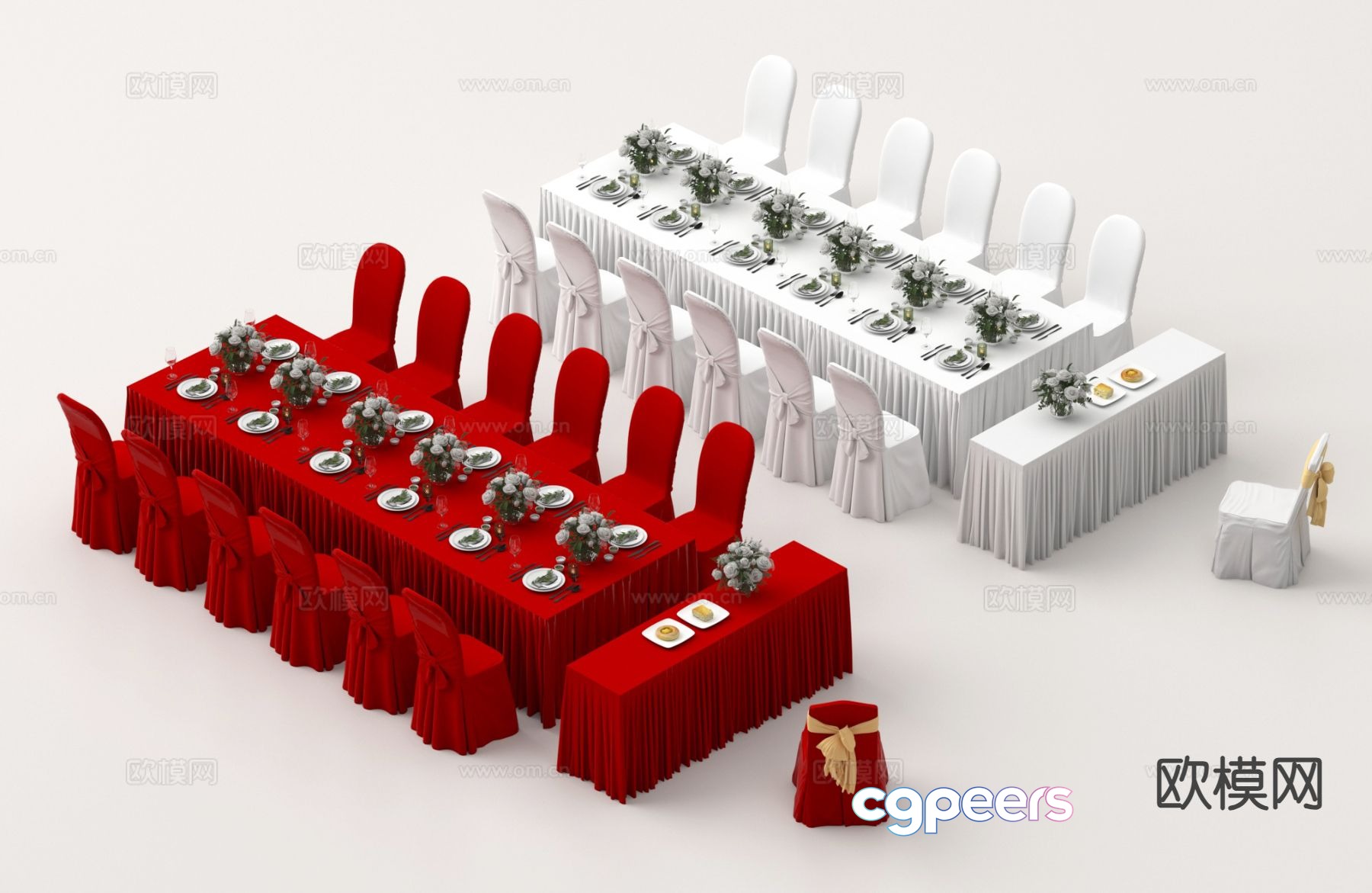 Auditorium tables and chairs banquet tables and chairs 3d model Auditorium tables and chairs banquet tables and chairs 3d model
