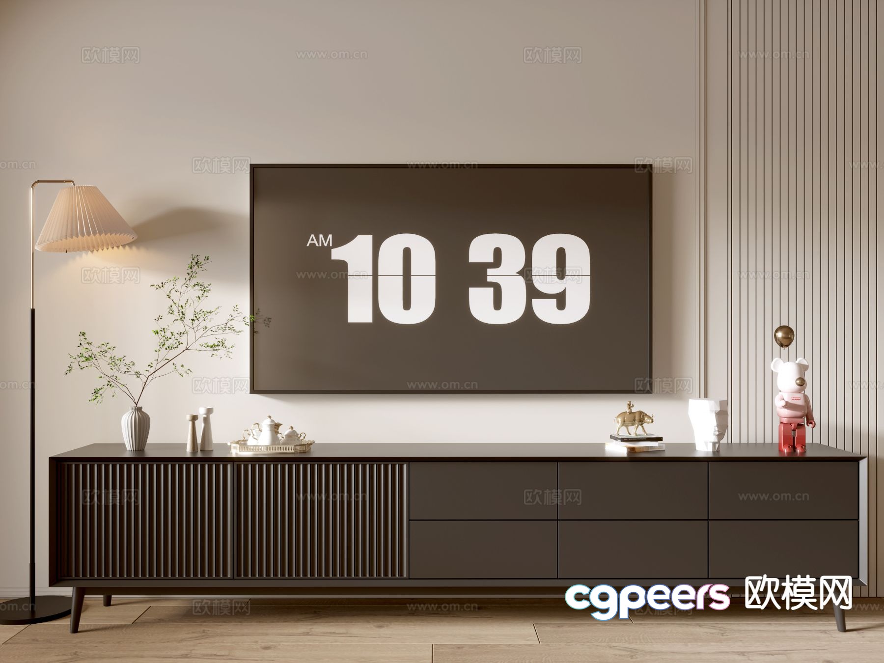 Modern TV cabinet 3d model Modern TV cabinet 3d model