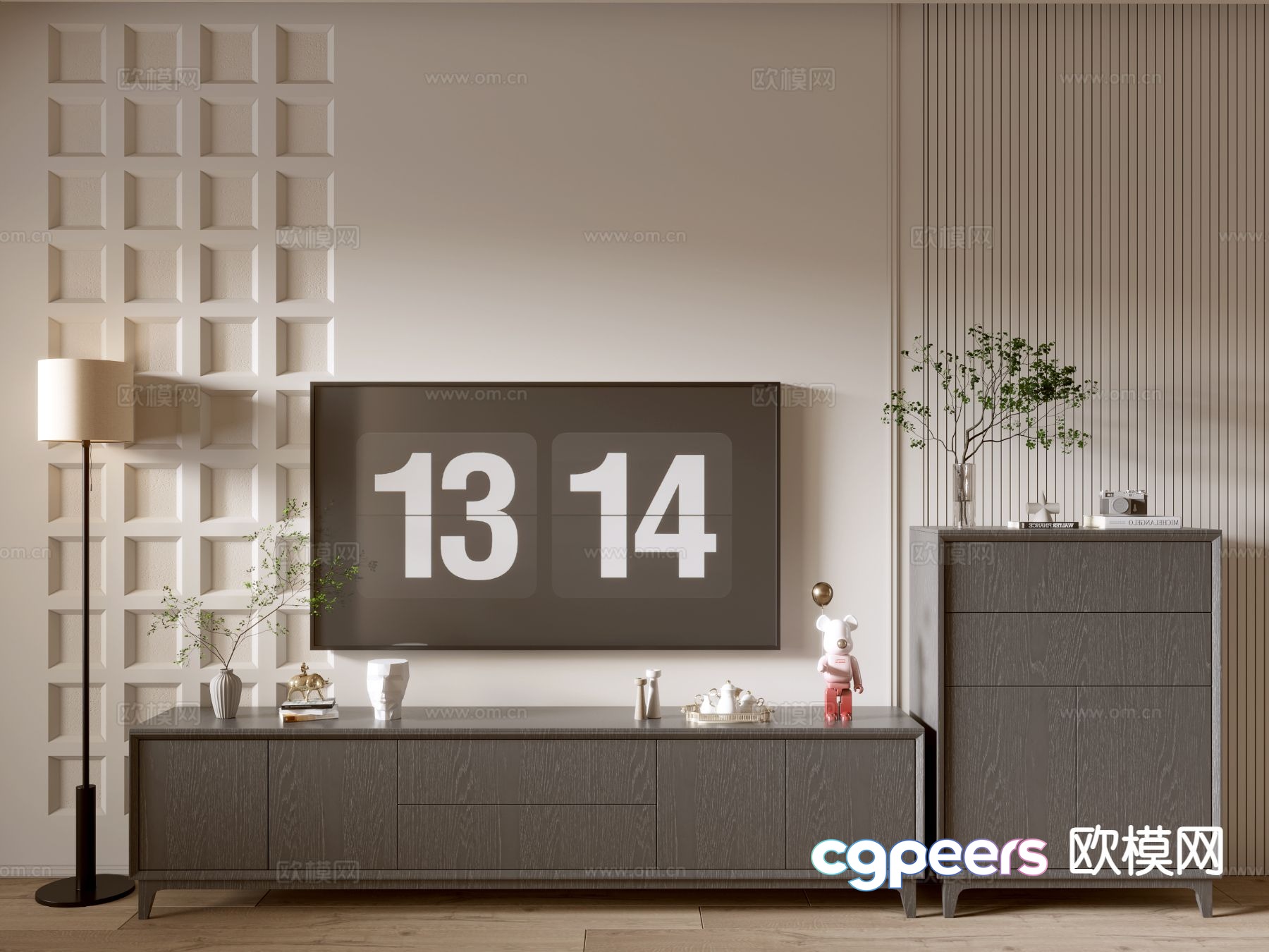 Modern TV cabinet 3d model Modern TV cabinet 3d model