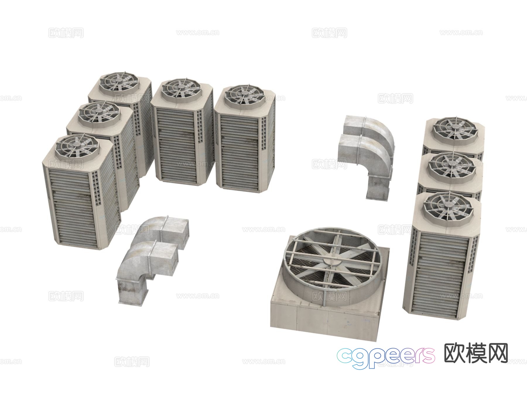 Industrial equipment equipment fan 3d model Industrial equipment equipment fan 3d model