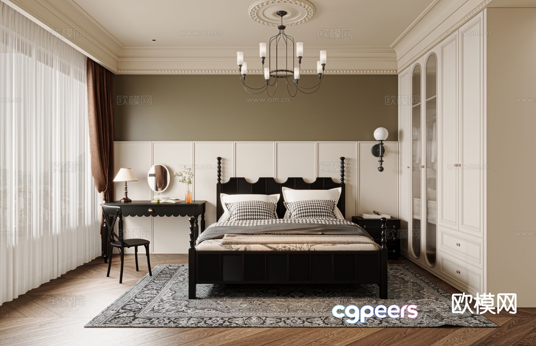 Medieval style bedroom master bedroom 3d model Medieval style bedroom master bedroom 3d model