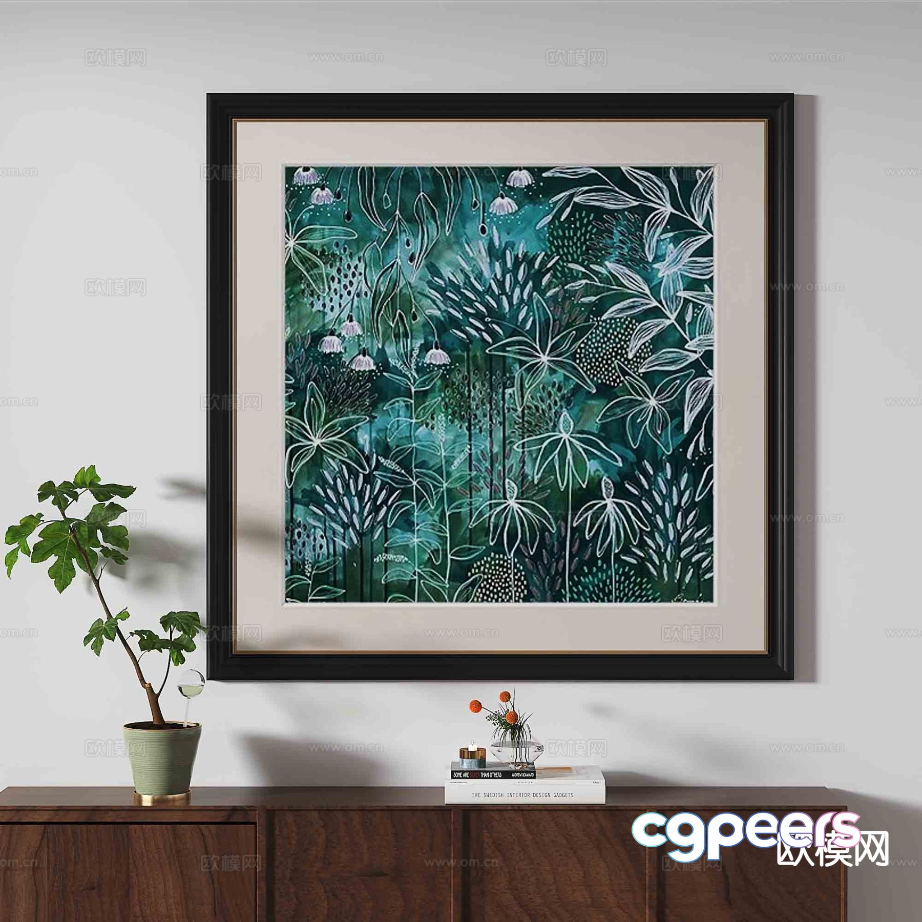 French hanging painting decorative painting 3d model French hanging painting decorative painting 3d model