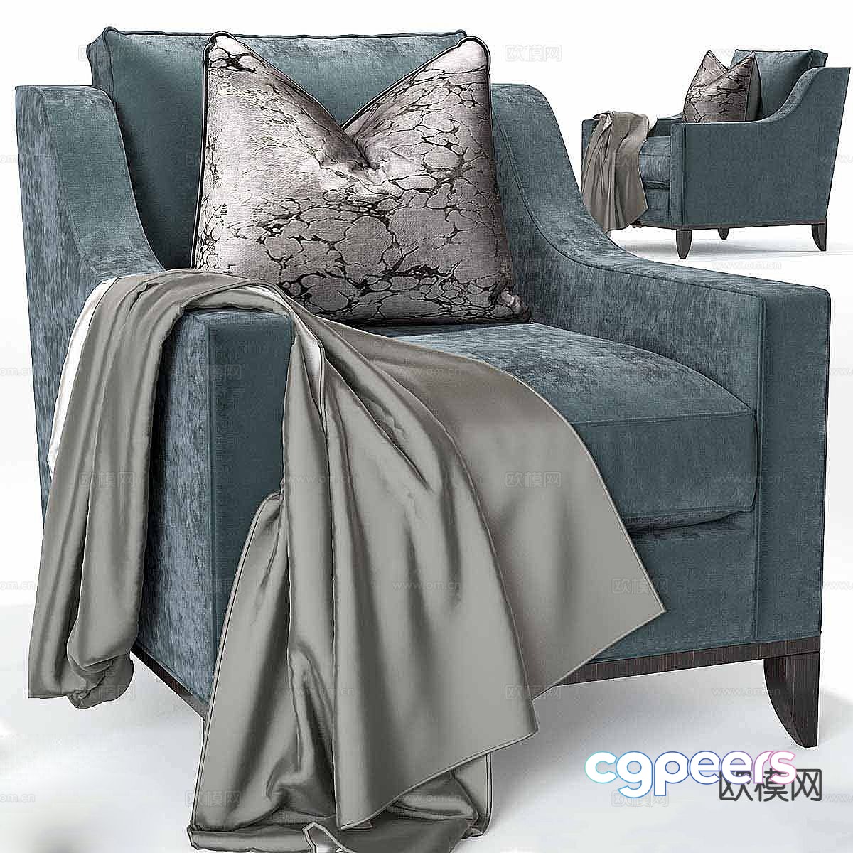 Single sofa leisure sofa 3d model Single sofa leisure sofa 3d model
