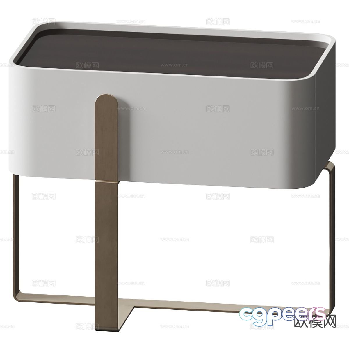 Modern bedside table 3d model Modern bedside table 3d model
