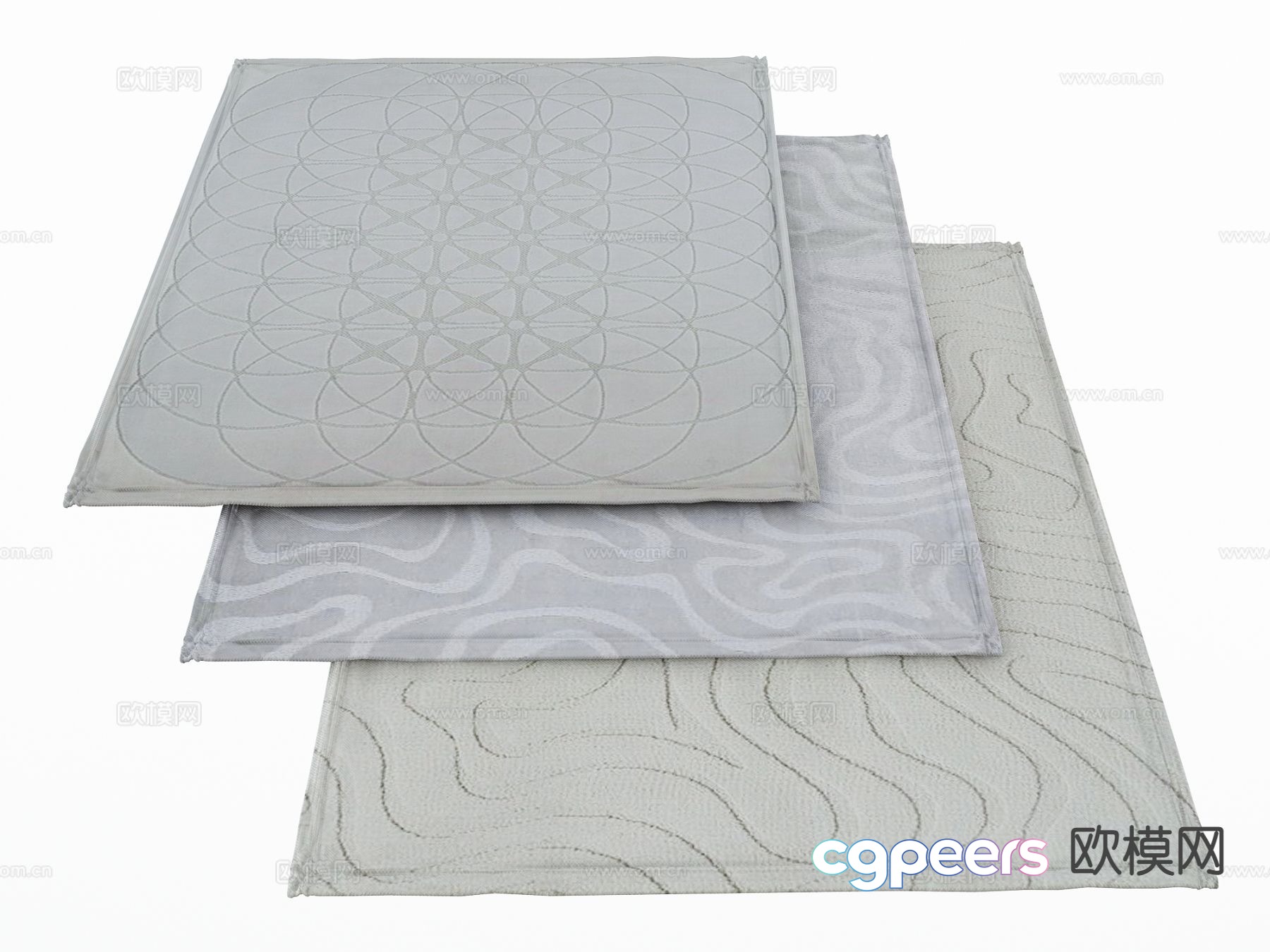 Modern abstract carpet 3d model Modern abstract carpet 3d model