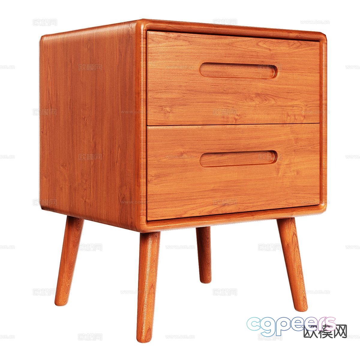 Nordic bedside table 3d model Nordic bedside table 3d model