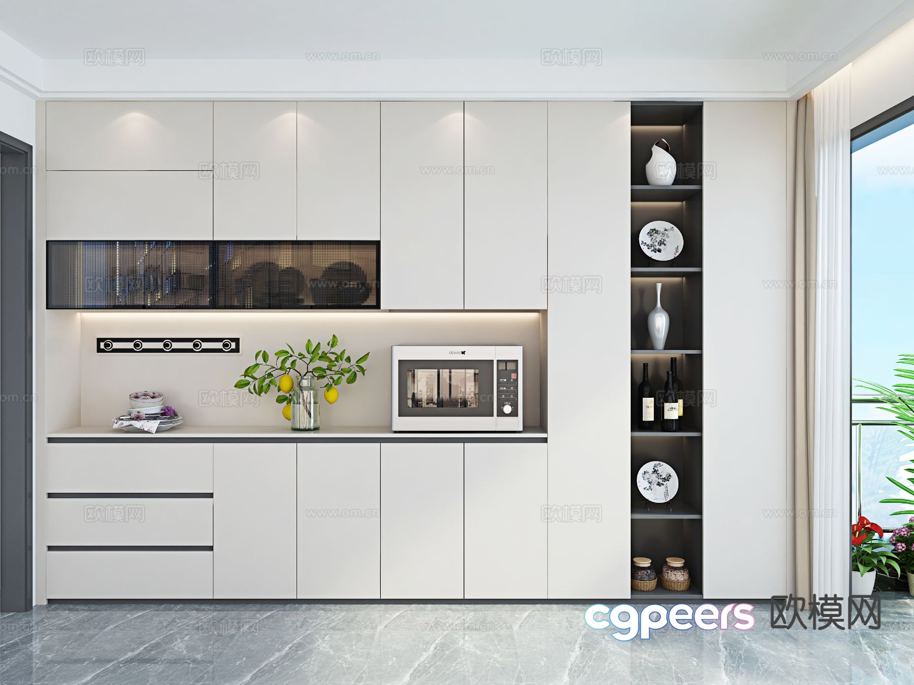 Modern sideboard 3d model Modern sideboard 3d model