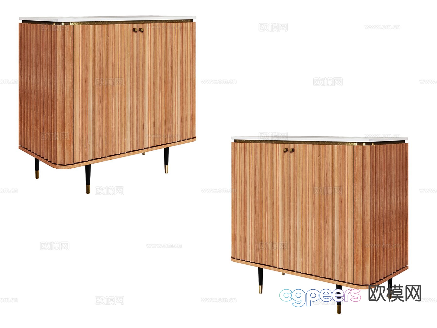 Nordic low cabinet entrance cabinet 3D model Nordic low cabinet entrance cabinet 3D model