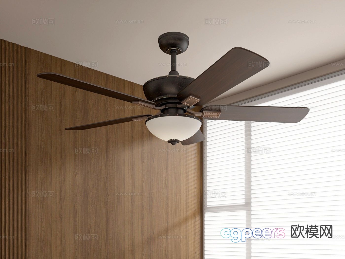 Medieval style ceiling fan lamp fan lamp 3d model Medieval style ceiling fan lamp fan lamp 3d model