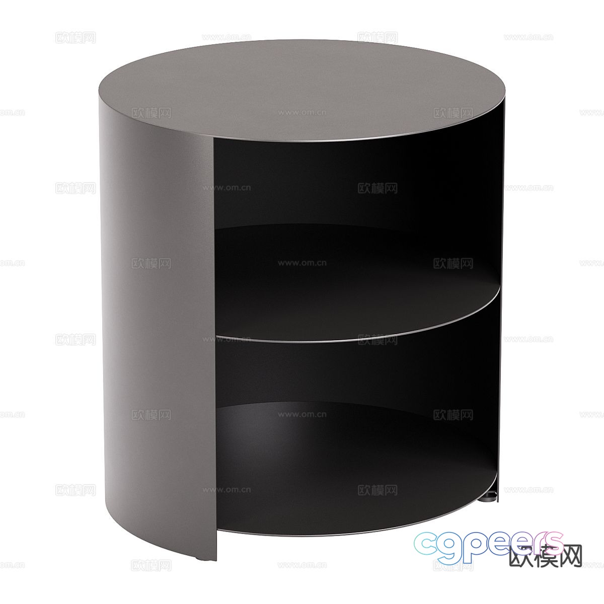Modern corner table side table round table 3D model Modern corner table side table round table 3D model
