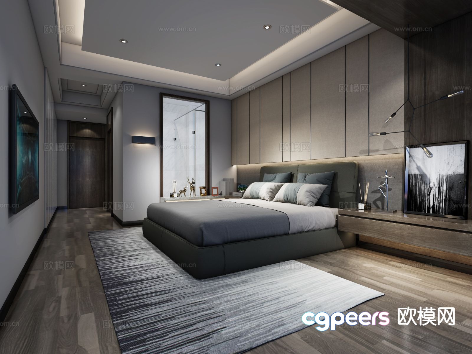 Modern bedroom master bedroom 3d model Modern bedroom master bedroom 3d model