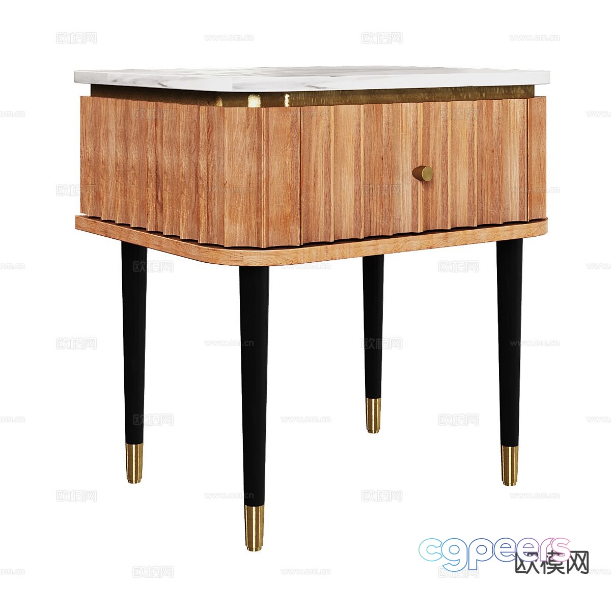 Nordic bedside table 3d model Nordic bedside table 3d model