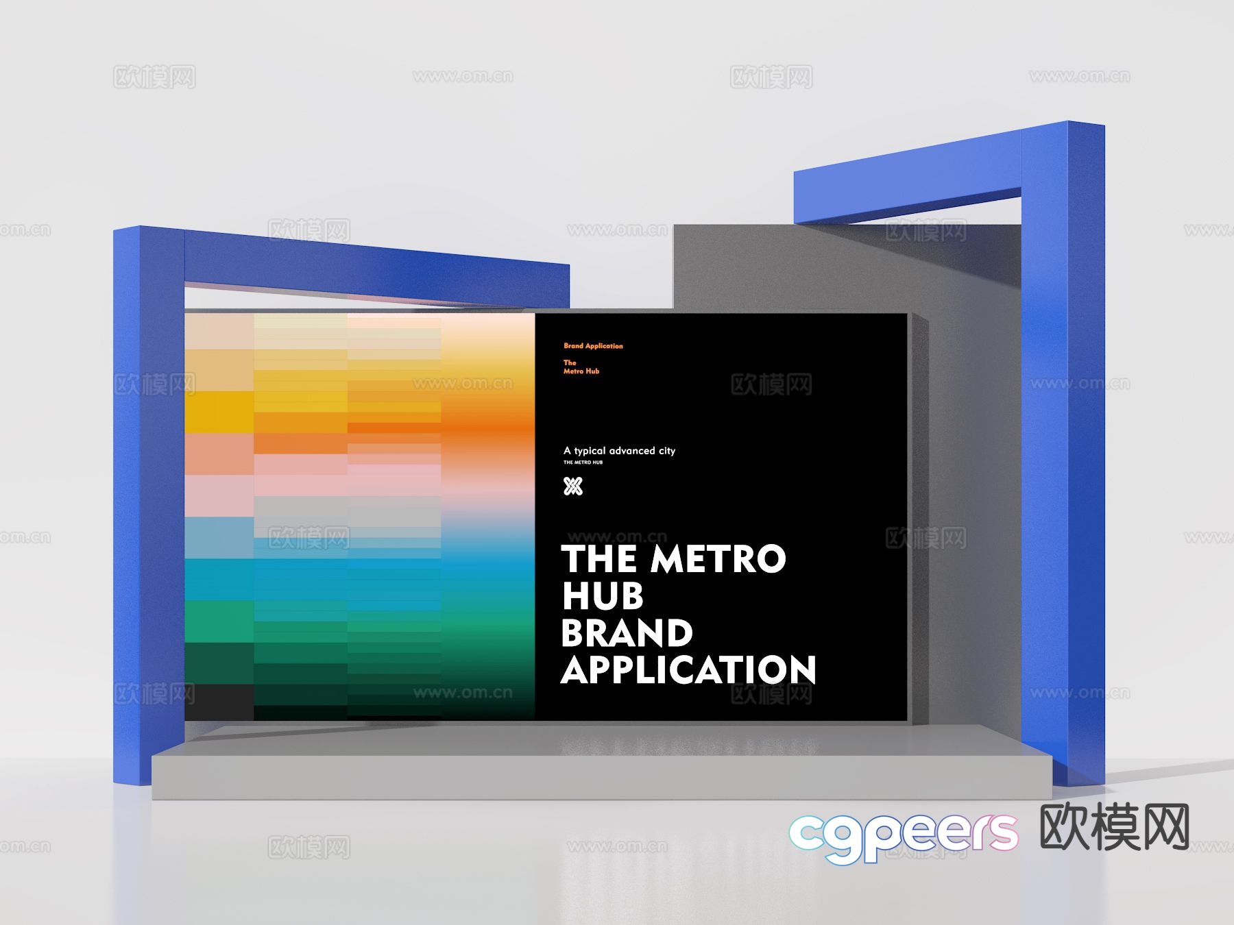 Modern check-in point Meichen 3D model Modern check-in point Meichen 3D model