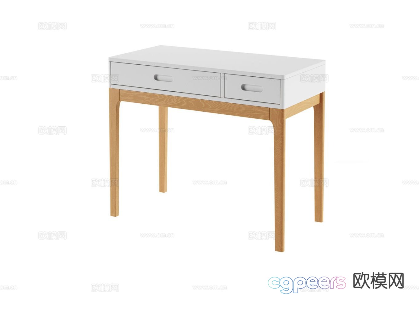 Modern desk study table 3d model Modern desk study table 3d model