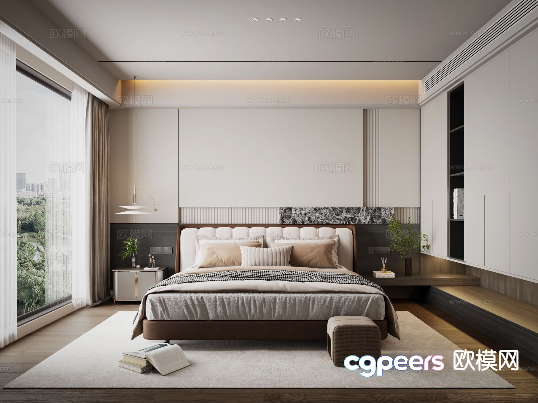 Italian style bedroom master bedroom 3d model Italian style bedroom master bedroom 3d model